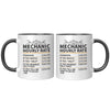 11oz Accent Mug - Mechanic Hourly Rate