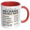 11oz Accent Mug - Mechanic Hourly Rate