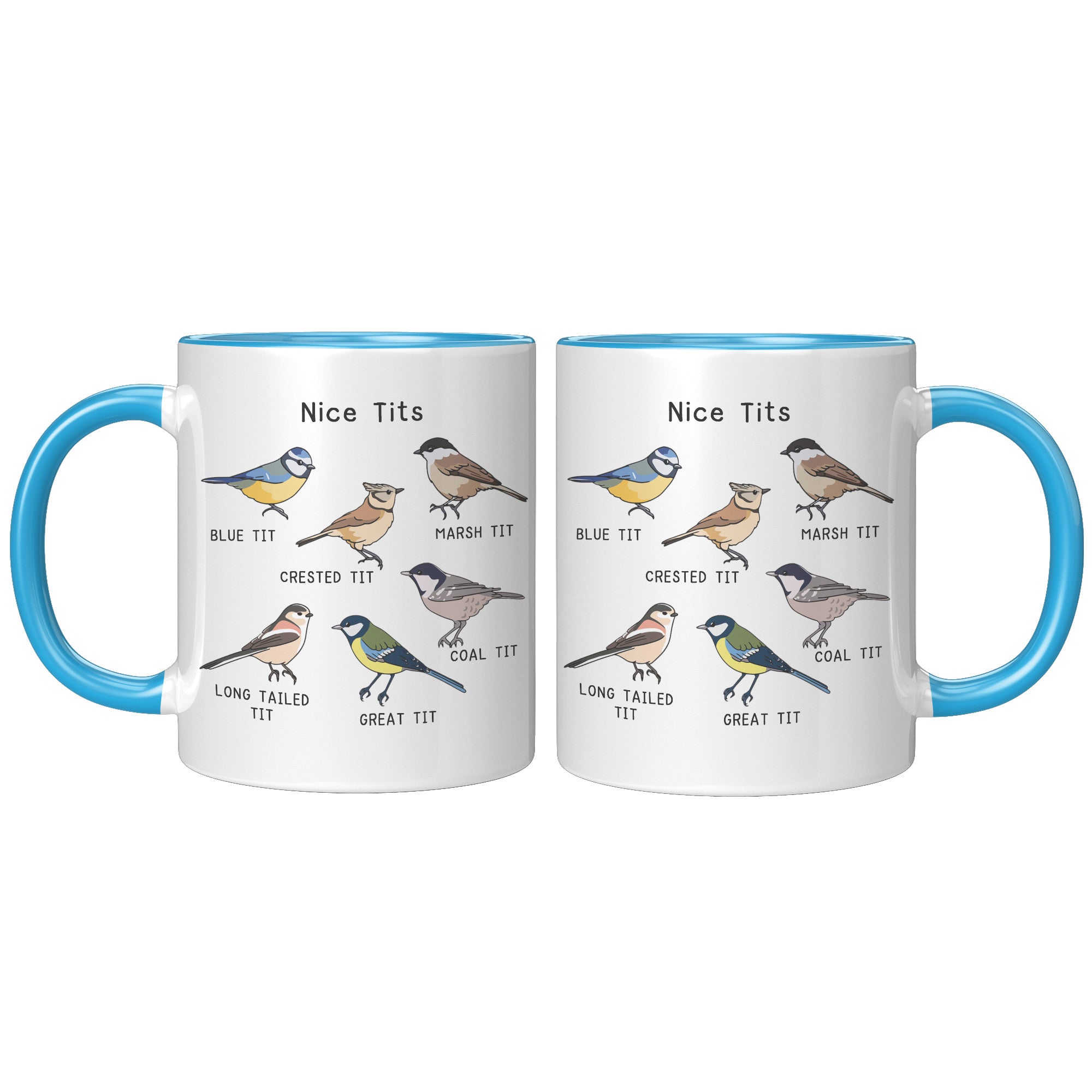 11oz Accent Mug - Nice Tits Birds