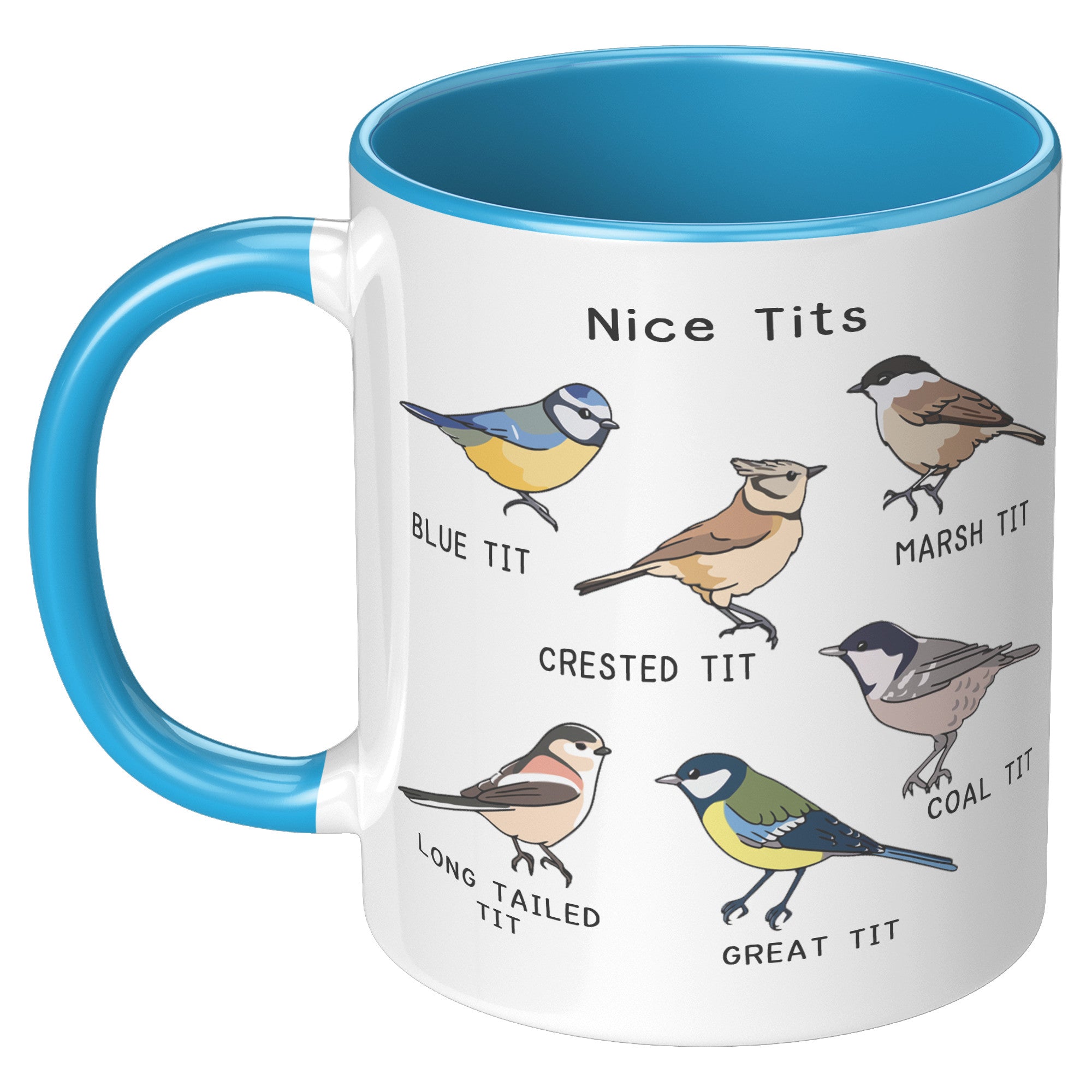 11oz Accent Mug - Nice Tits Birds