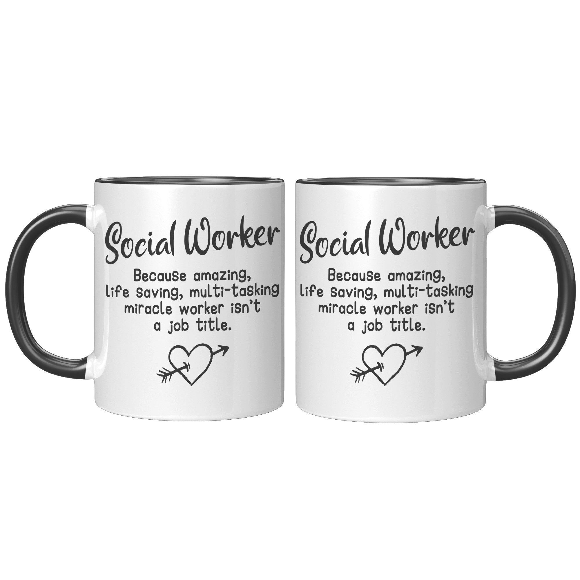 11oz Accent Mug - S0cial Worker Amazing