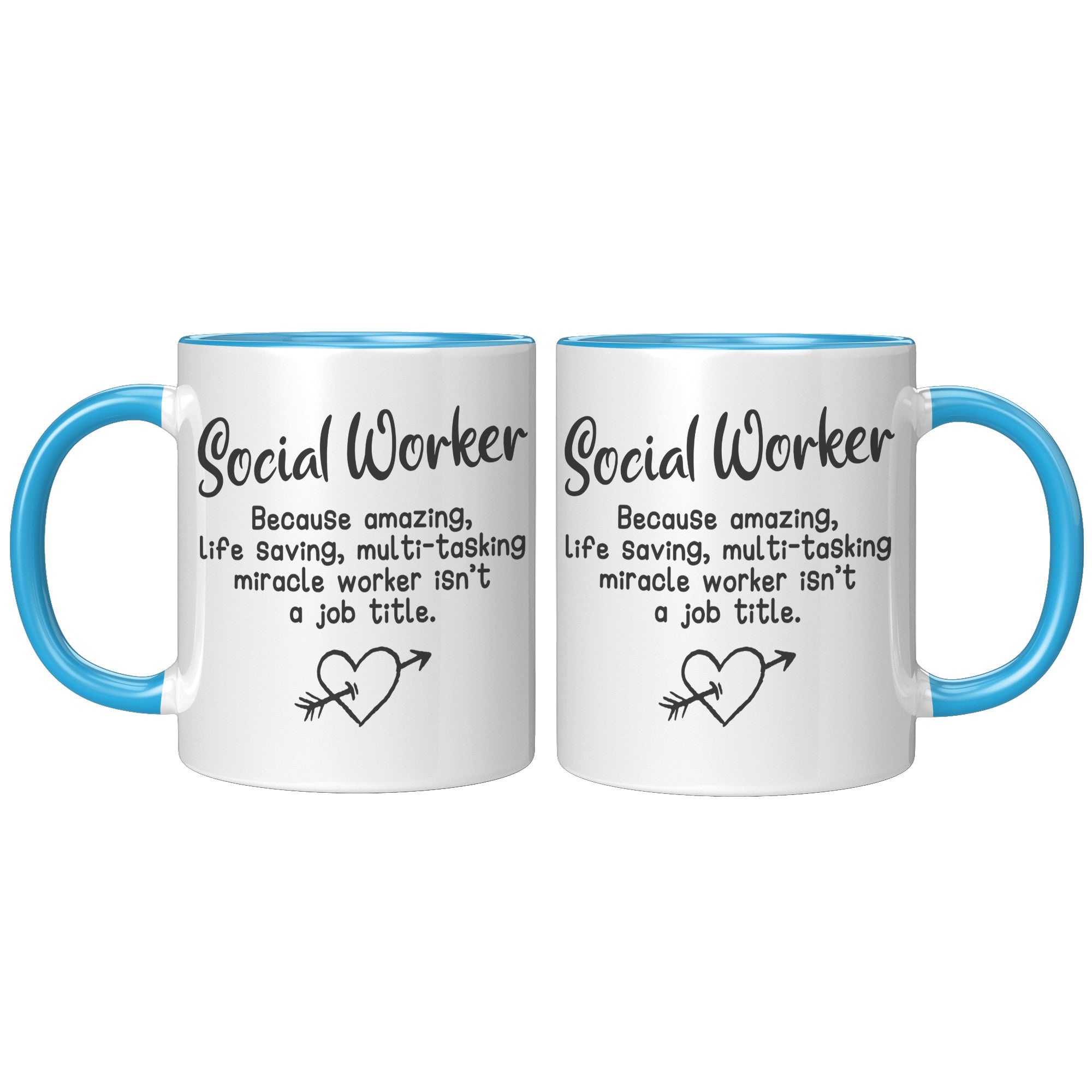 11oz Accent Mug - S0cial Worker Amazing