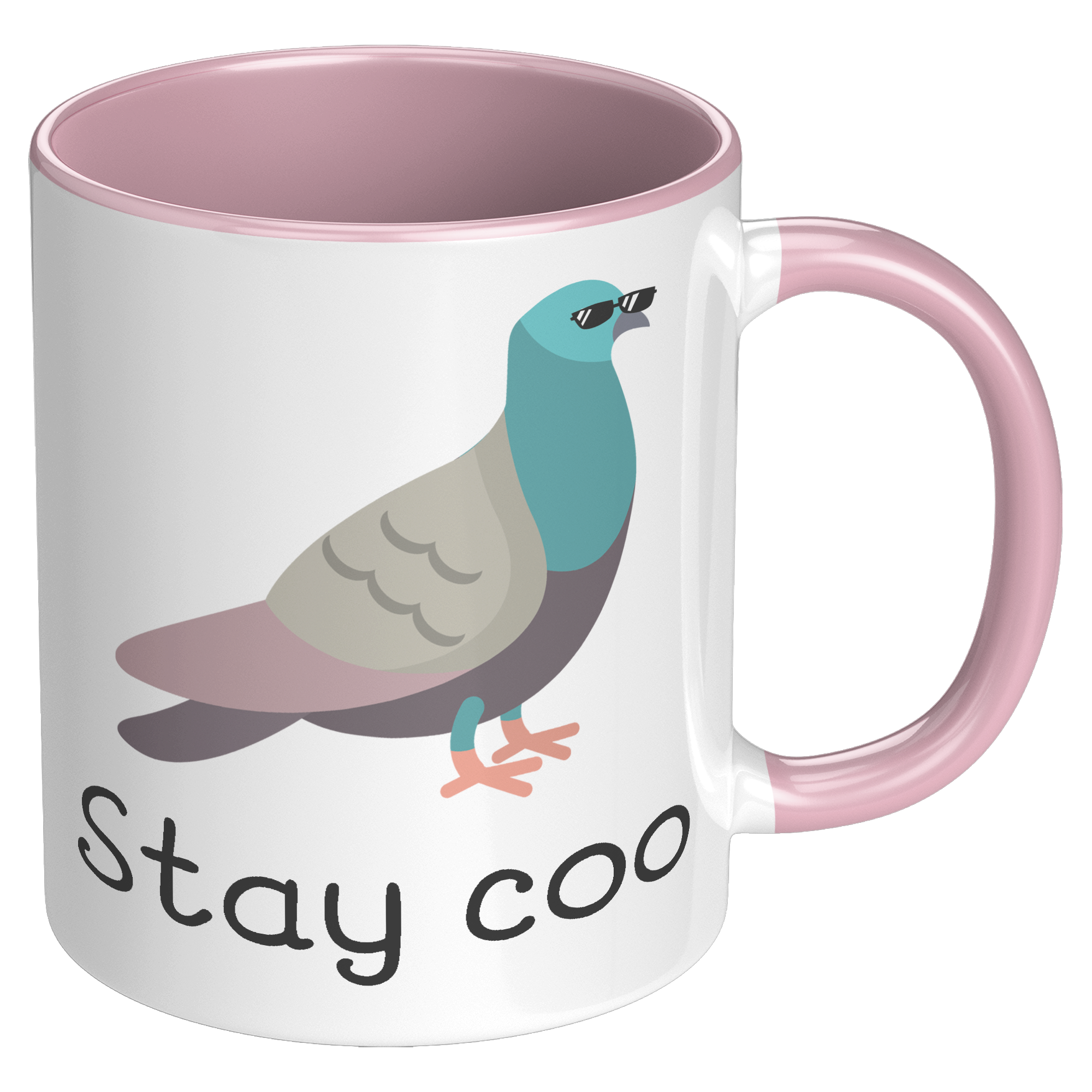 11oz_Accent_Mug_-_Stay_Coo_Pigeon_RH_Pink_Mockup.png