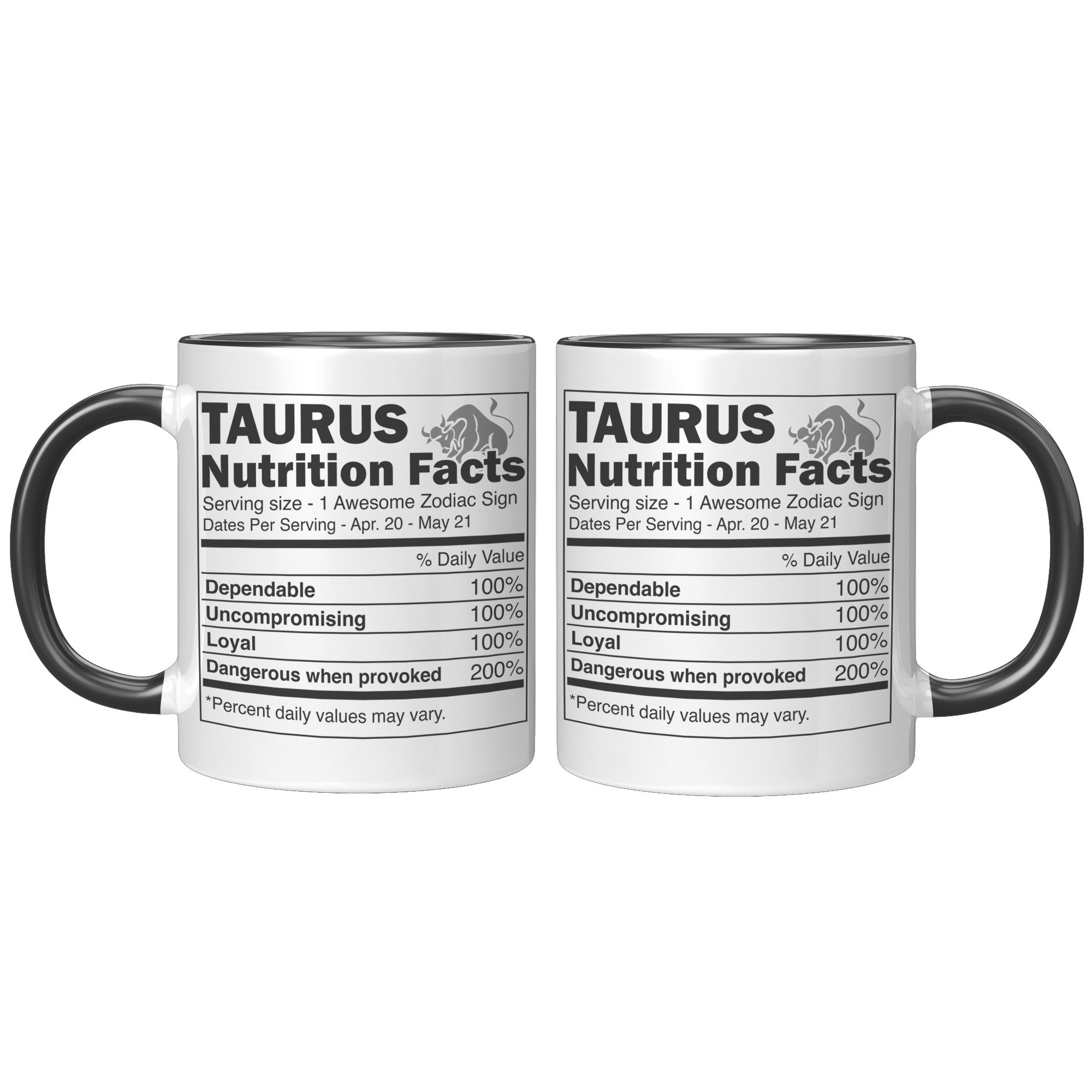 11oz Accent Mug - Taurus Nutrition Facts