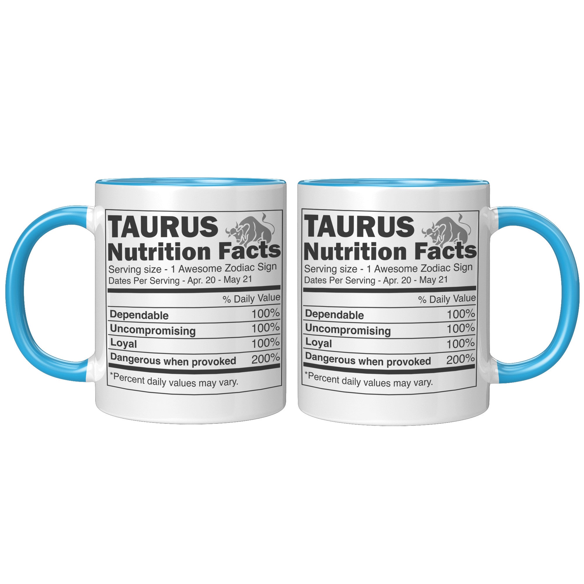 11oz Accent Mug - Taurus Nutrition Facts