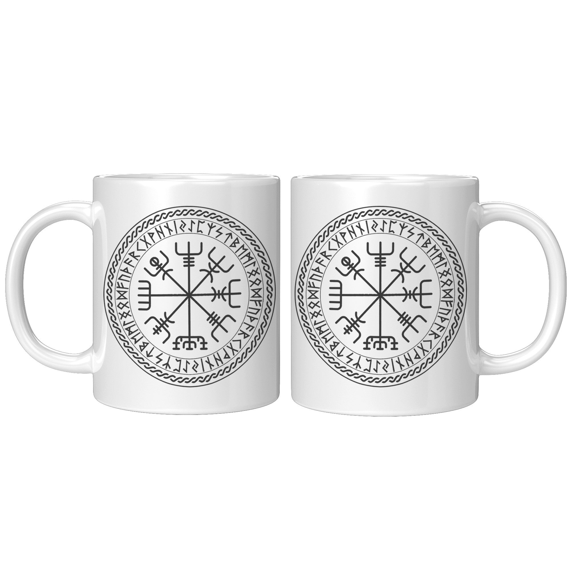 11oz Accent Mug - Viking Compass
