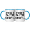 11oz Accent Mug - World's Okayest Employee