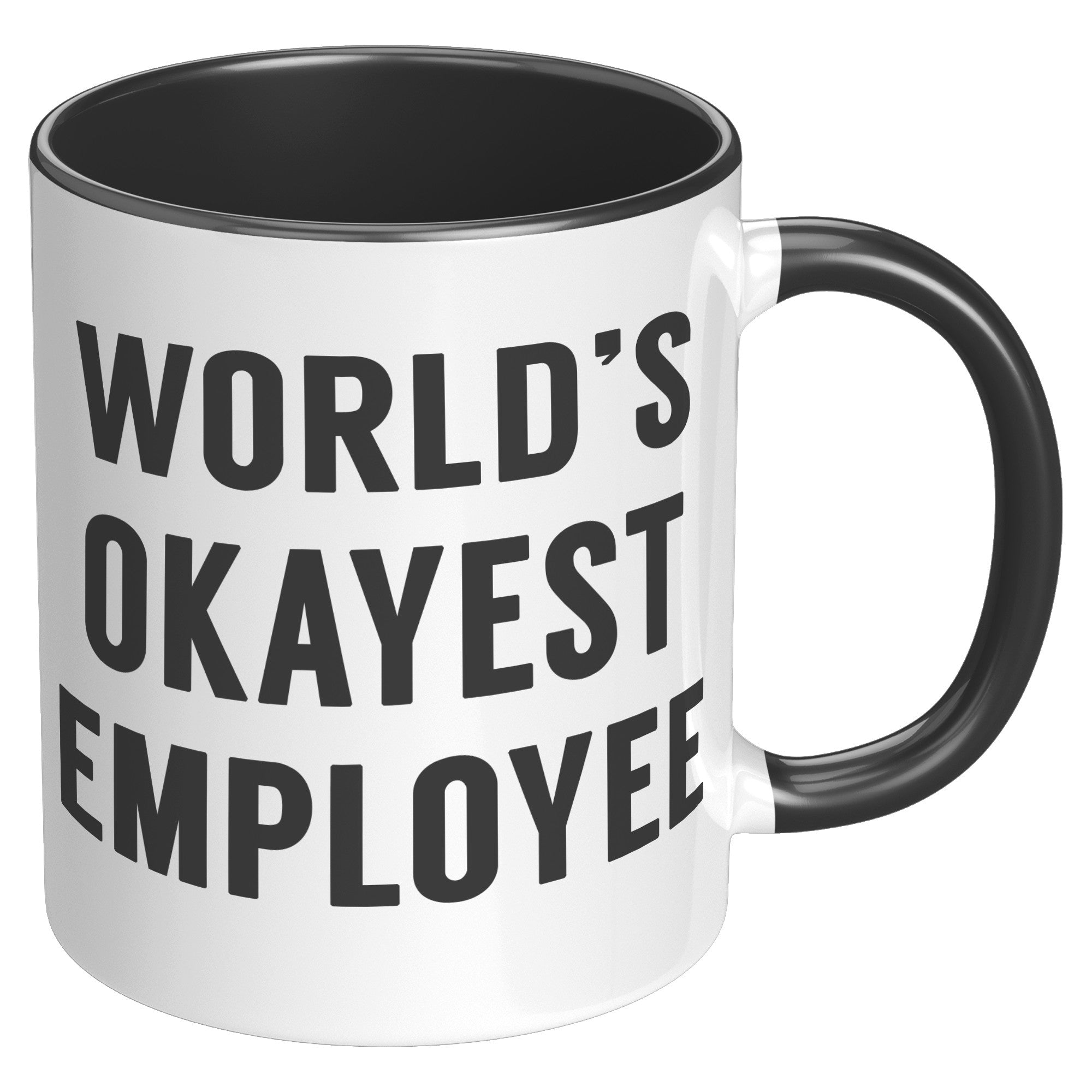 11oz Accent Mug - World's Okayest Employee