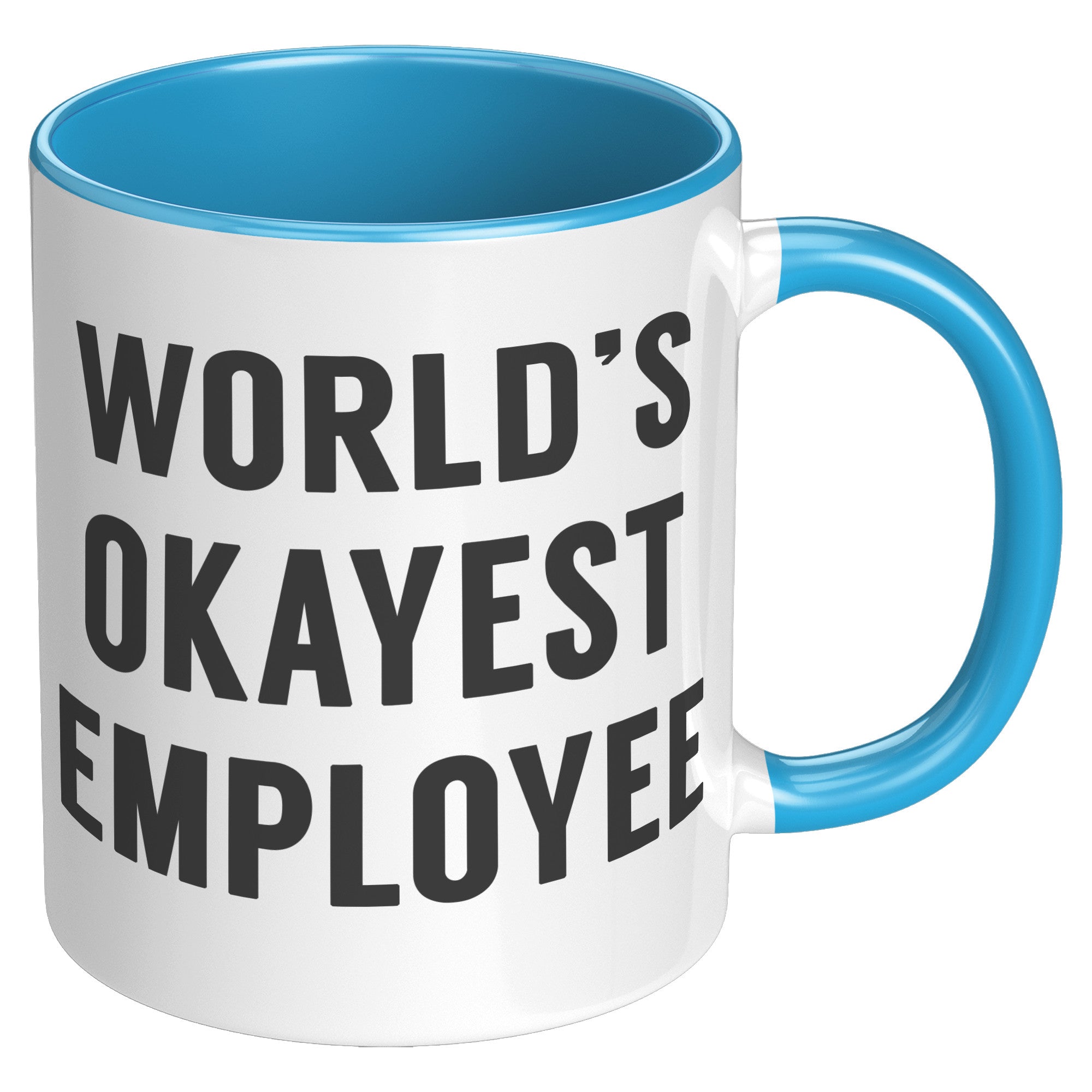 11oz Accent Mug - World's Okayest Employee