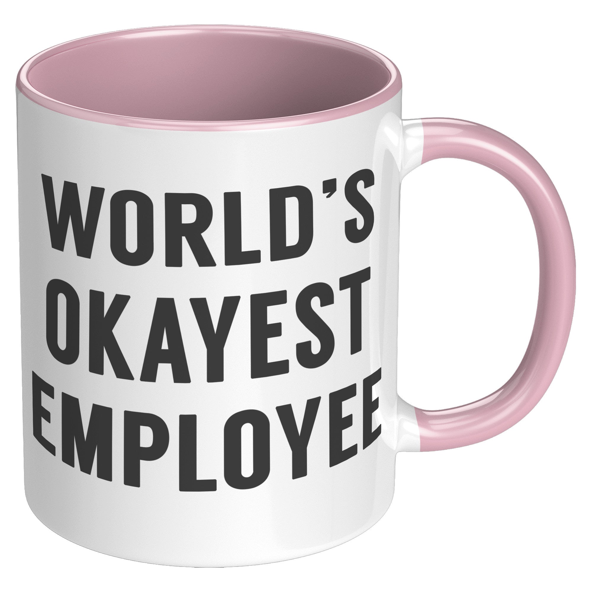 11oz Accent Mug - World's Okayest Employee