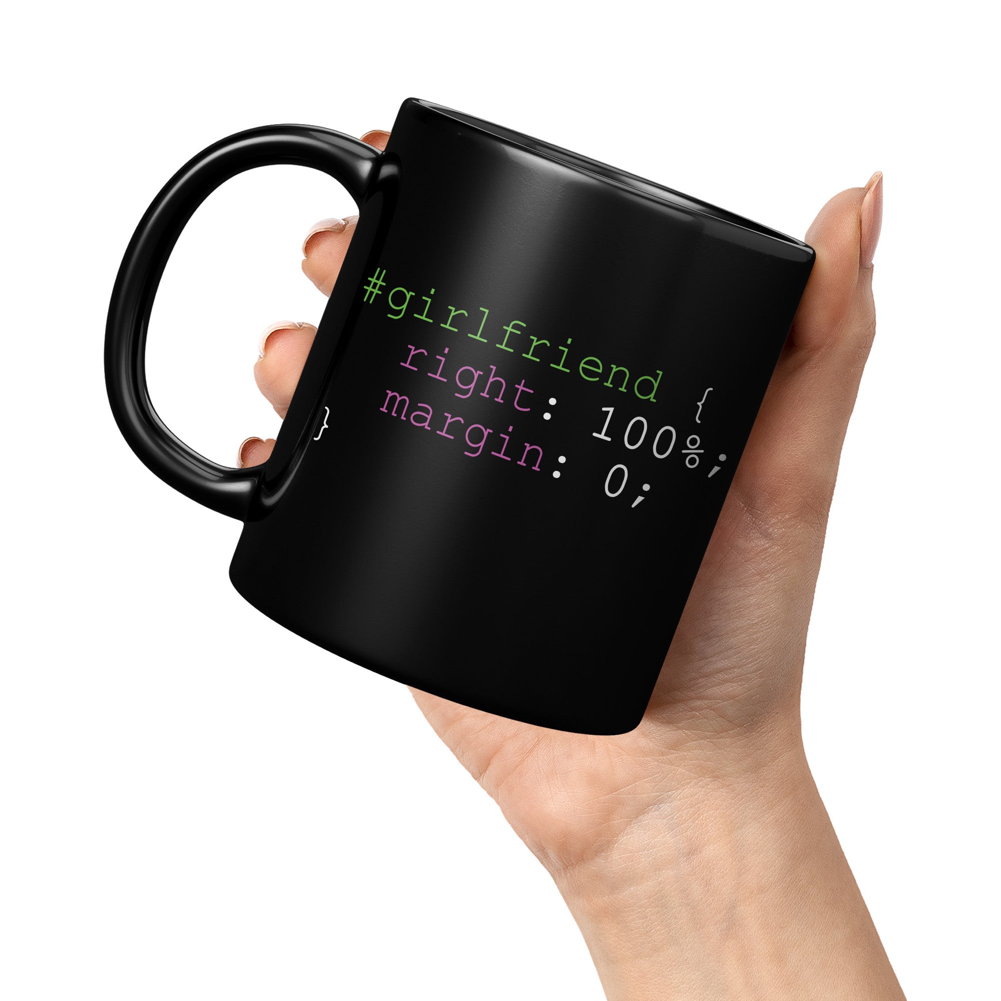 11oz Black Mug - Coder Girlfriend