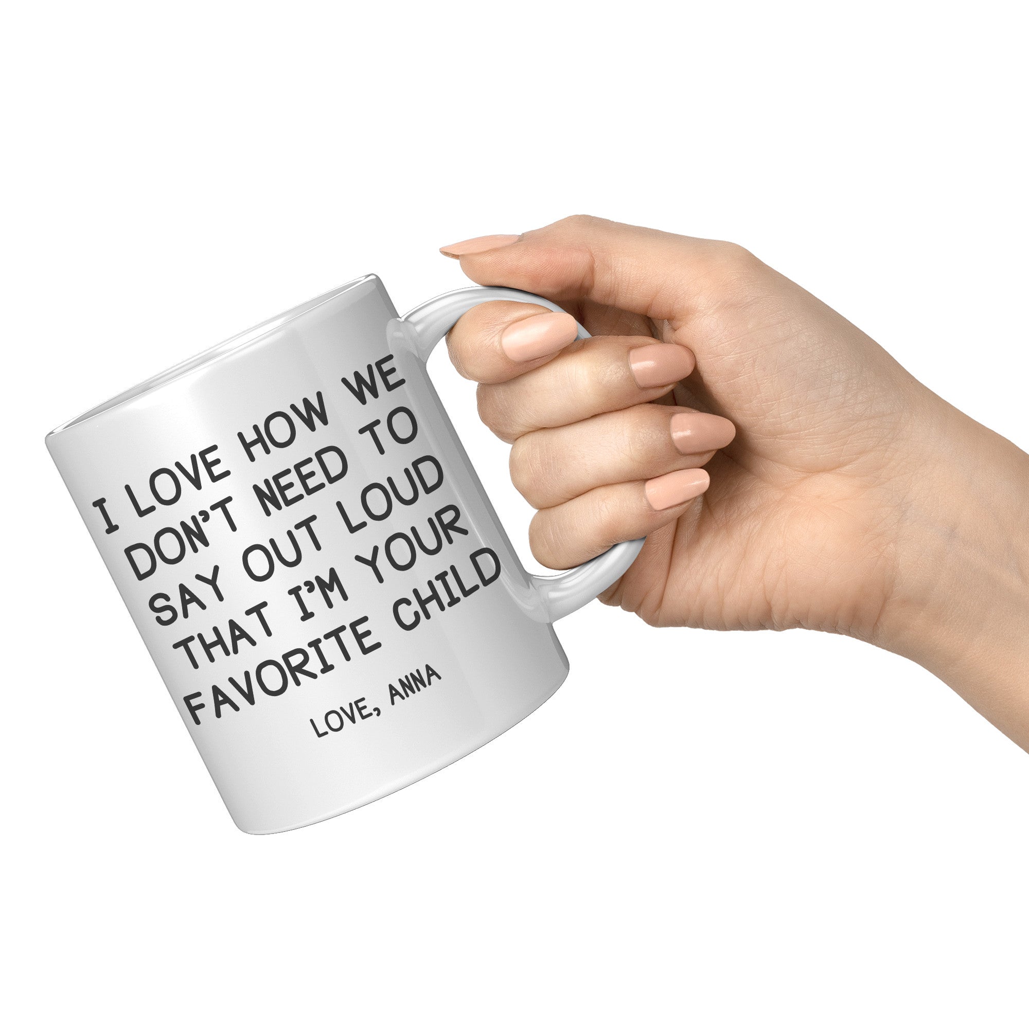 11oz White Mug - Anna Custom