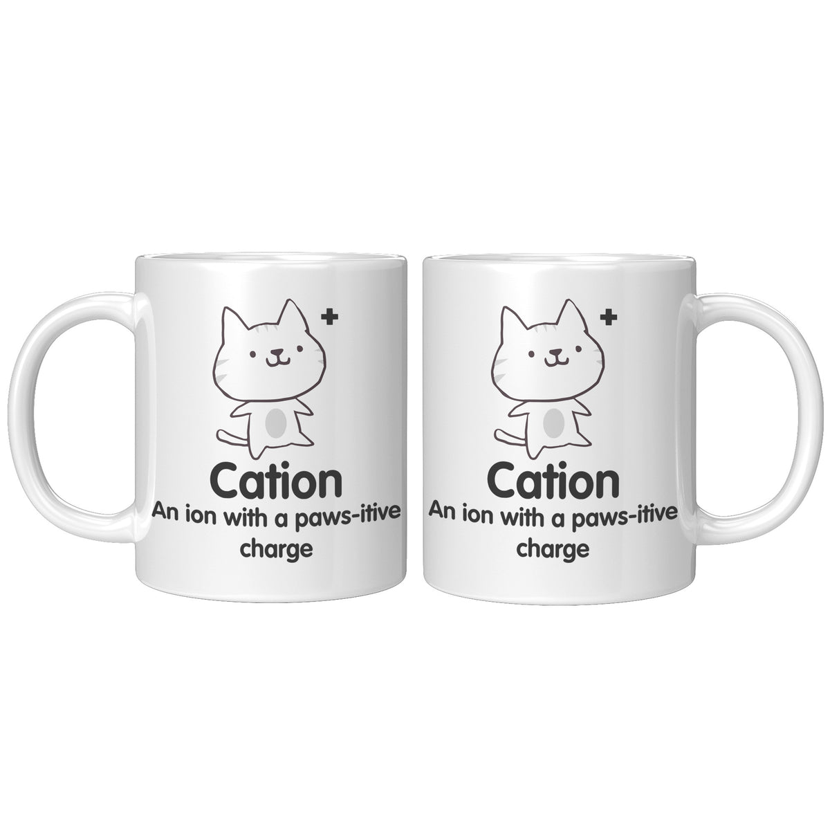 11oz White Mug - Cation