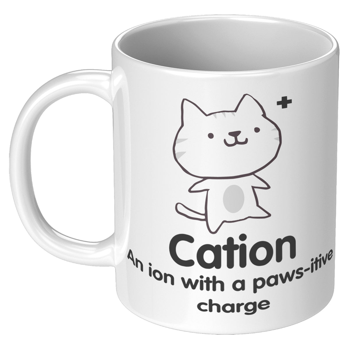 11oz White Mug - Cation