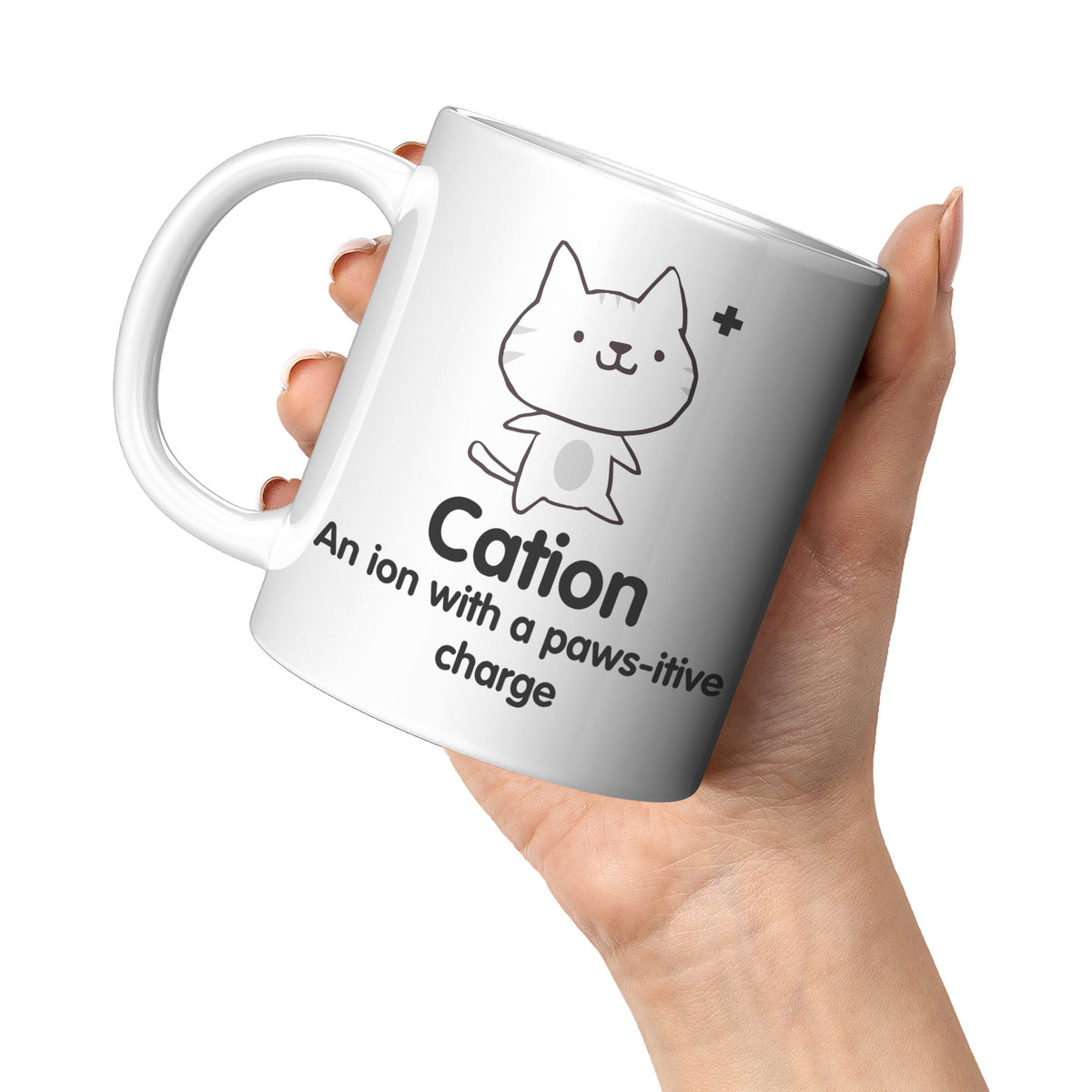 11oz White Mug - Cation