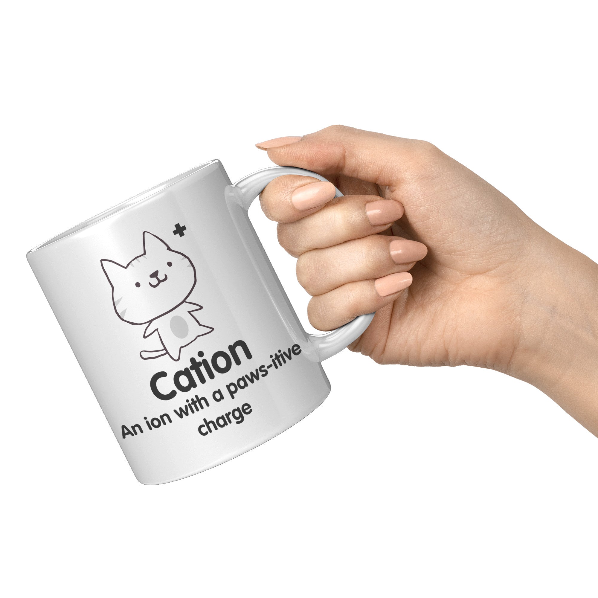 11oz White Mug - Cation