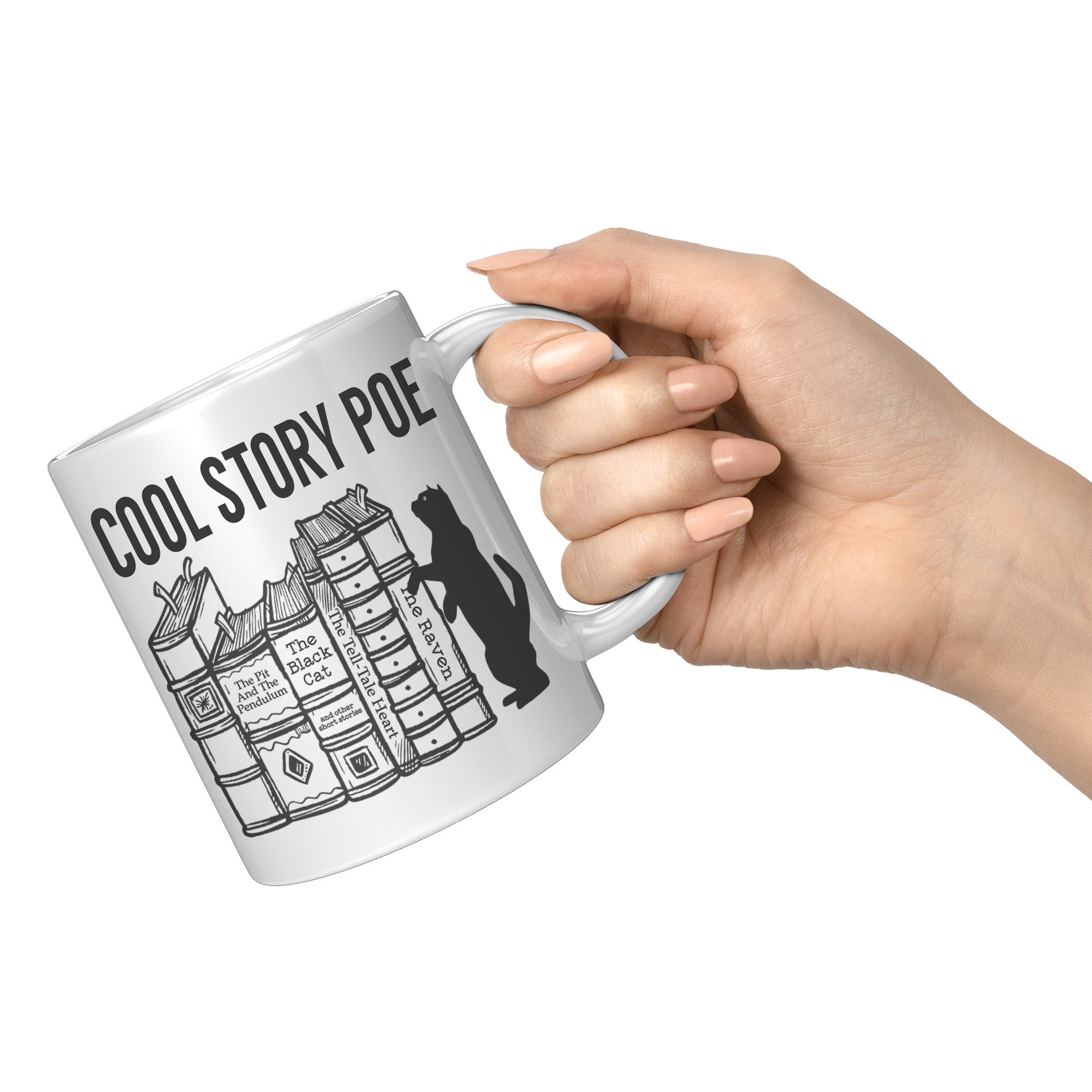 11oz White Mug - Cool Story Poe