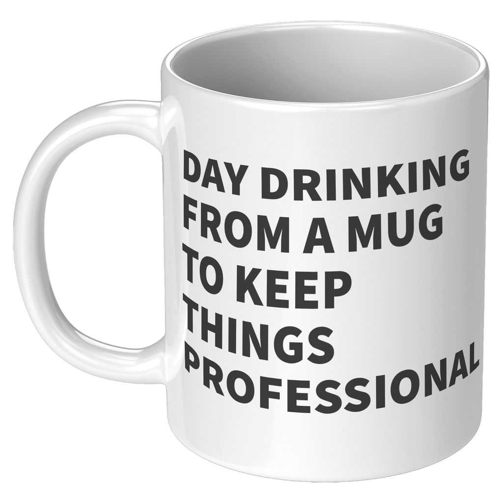 11oz_White_Mug_-_Day_Drinking_Profession_11oz_White_LH_Mockup.png