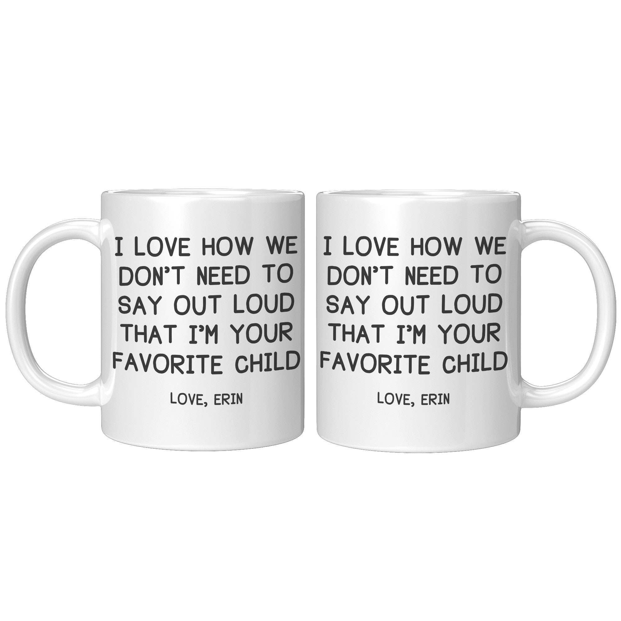 11oz White Mug - Erin Custom