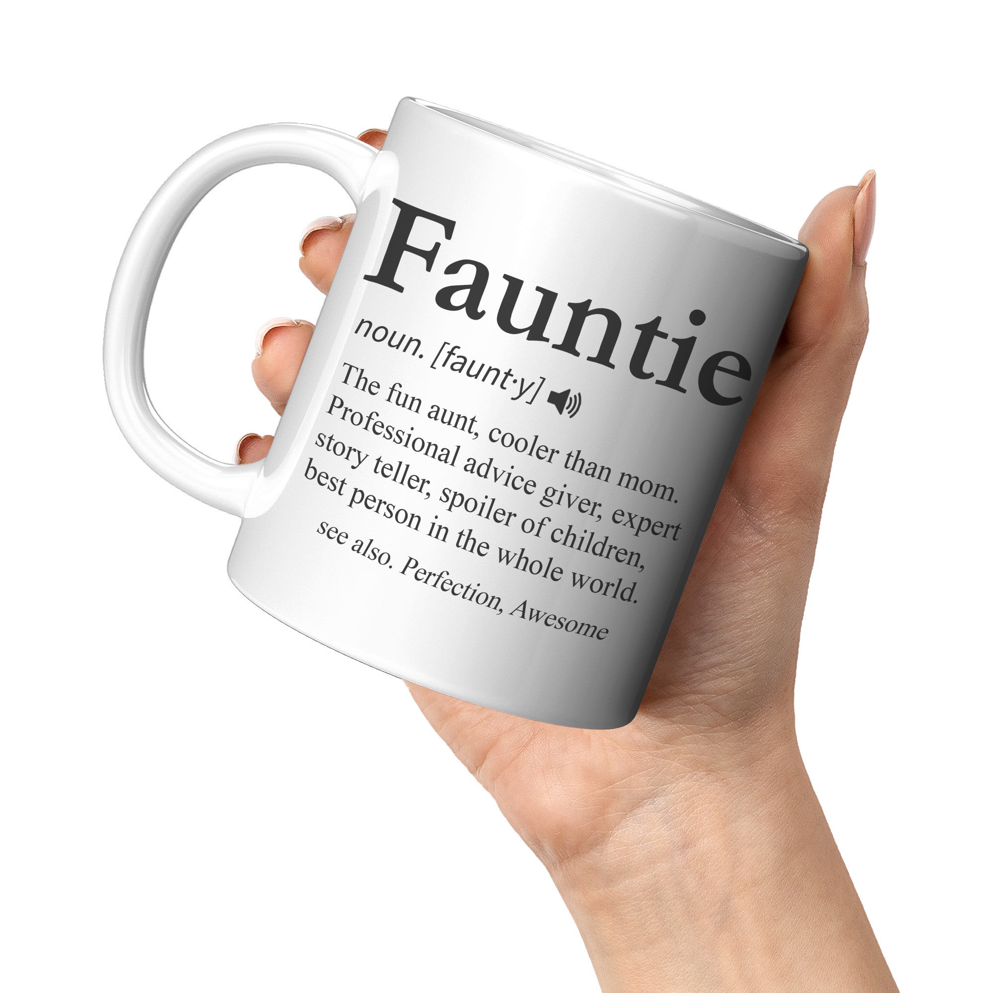 11oz White Mug - Fauntie