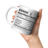 11oz_White_Mug_-_Gemini_Nutrition_Facts_11oz_White_LH_Model_Mockup.png