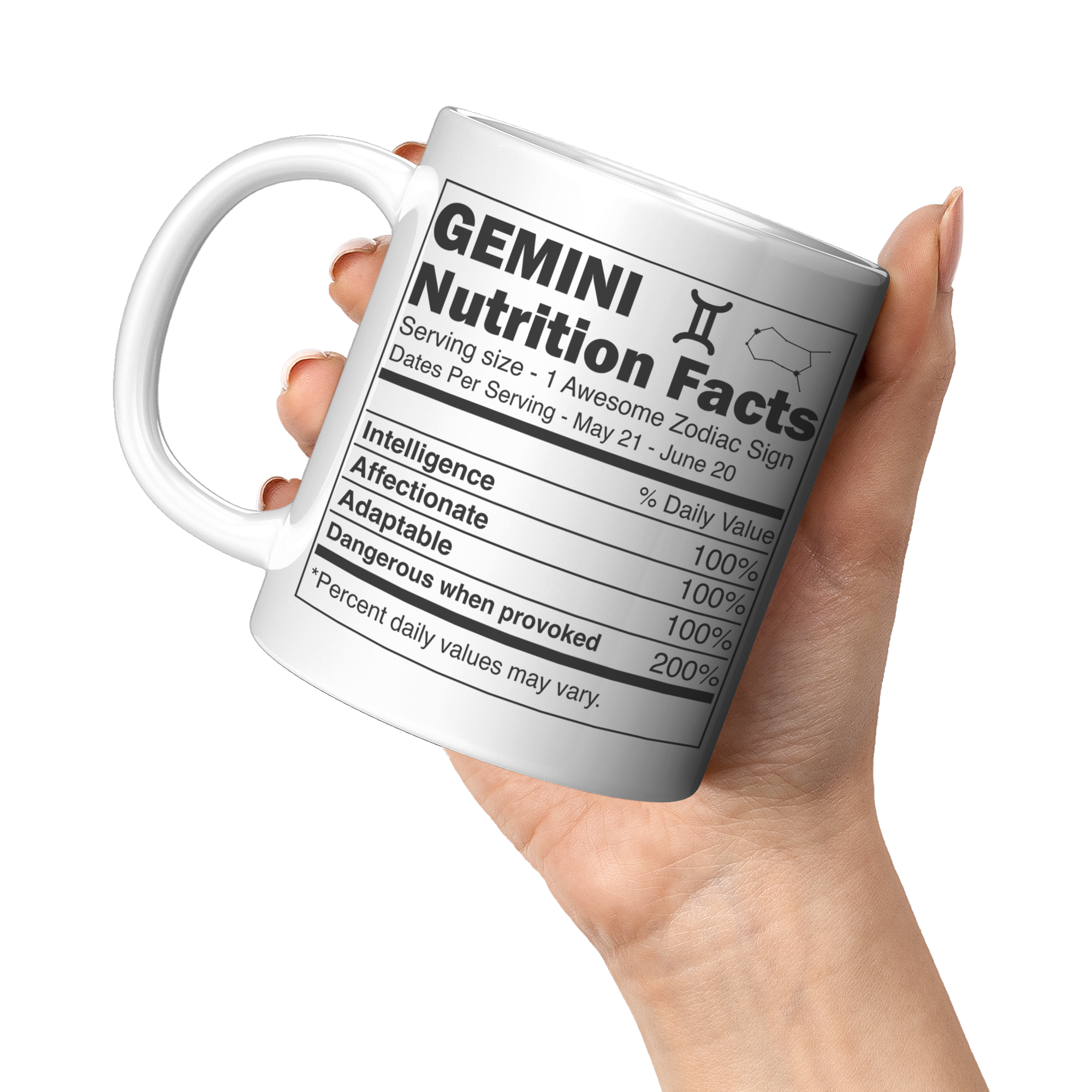 11oz_White_Mug_-_Gemini_Nutrition_Facts_11oz_White_LH_Model_Mockup.png