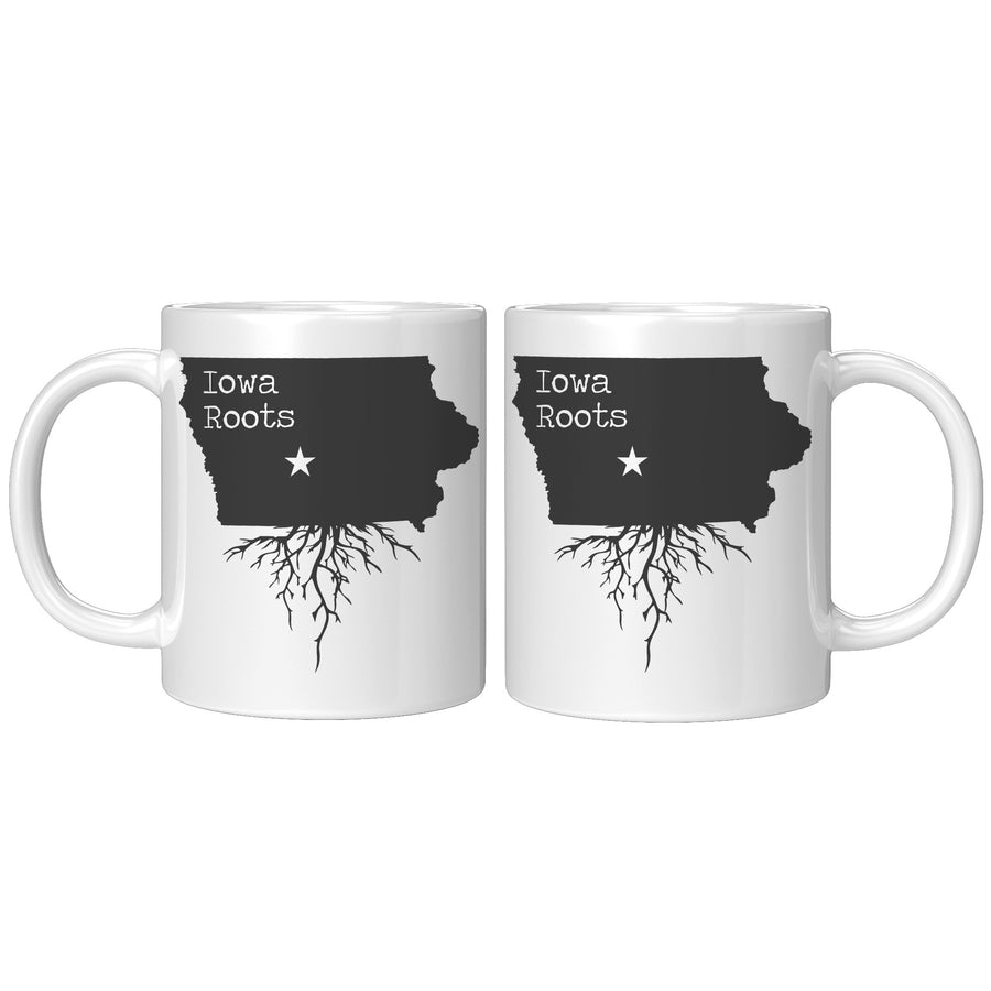 11oz White Mug - Iowa Roots
