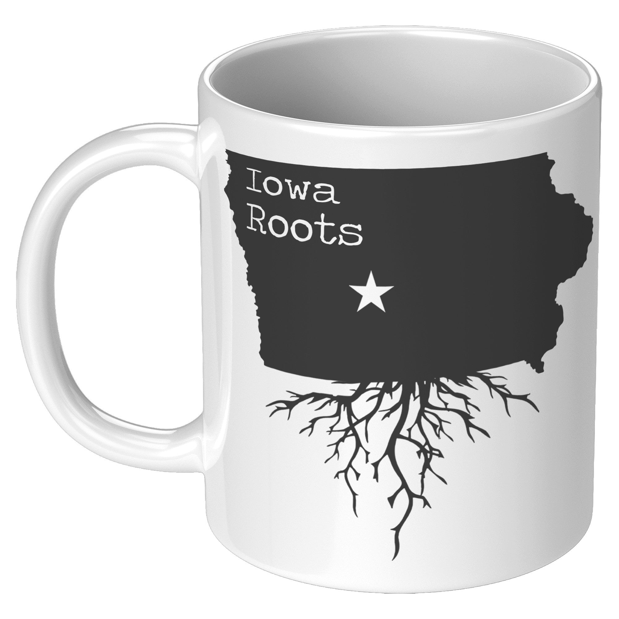 11oz White Mug - Iowa Roots