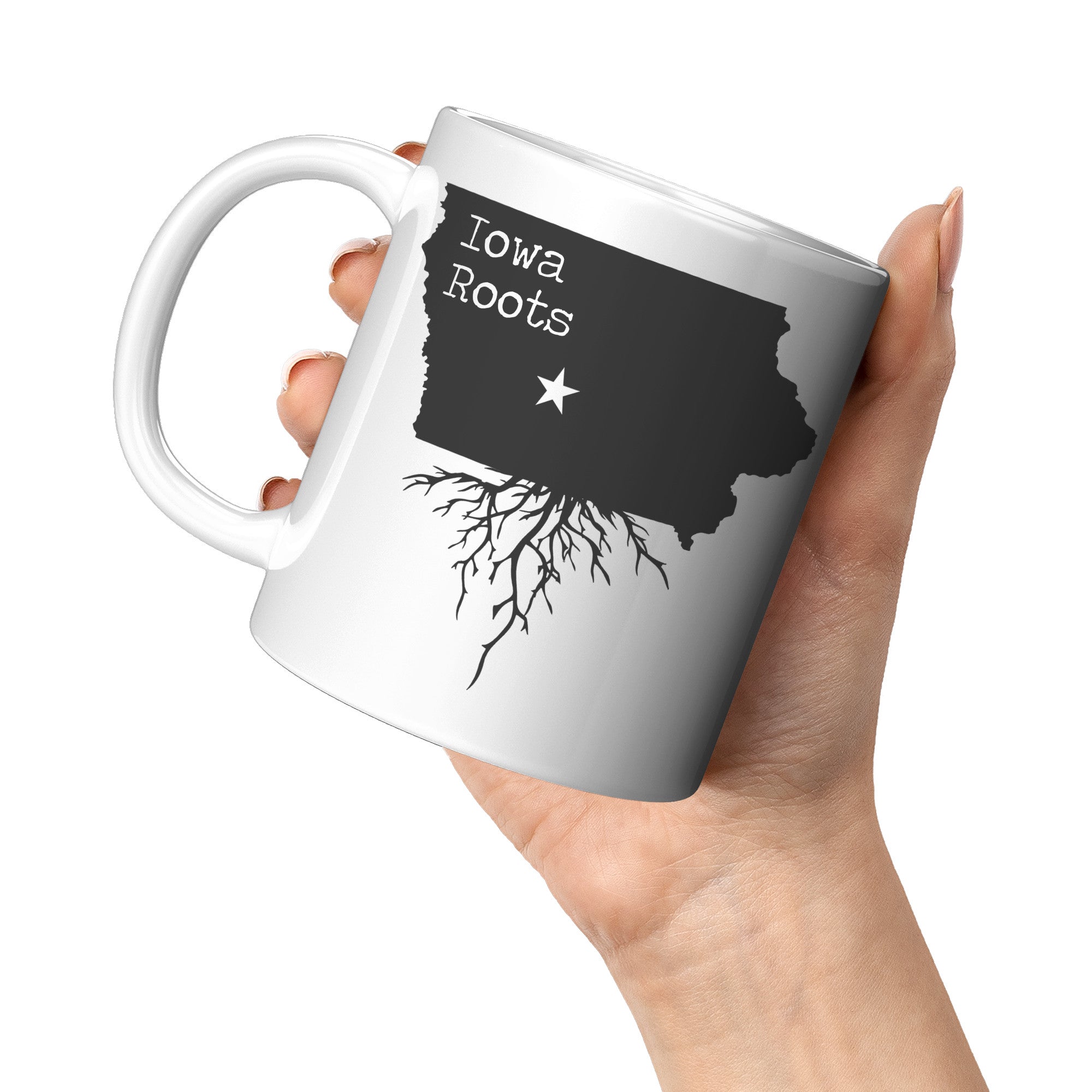 11oz White Mug - Iowa Roots