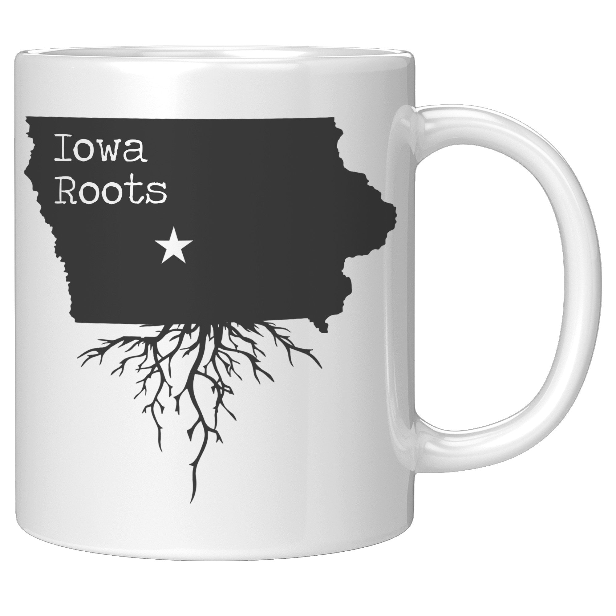 11oz White Mug - Iowa Roots
