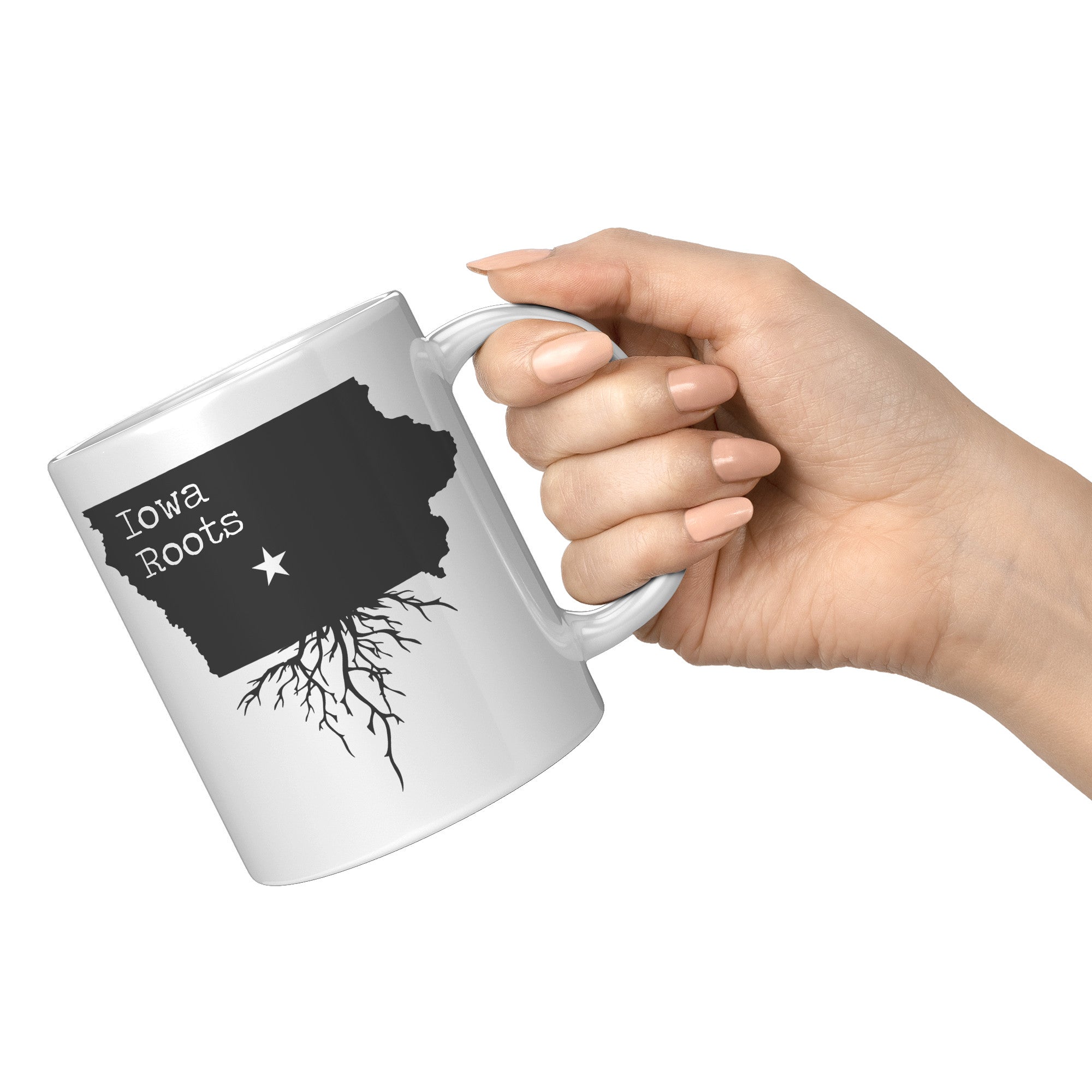 11oz White Mug - Iowa Roots