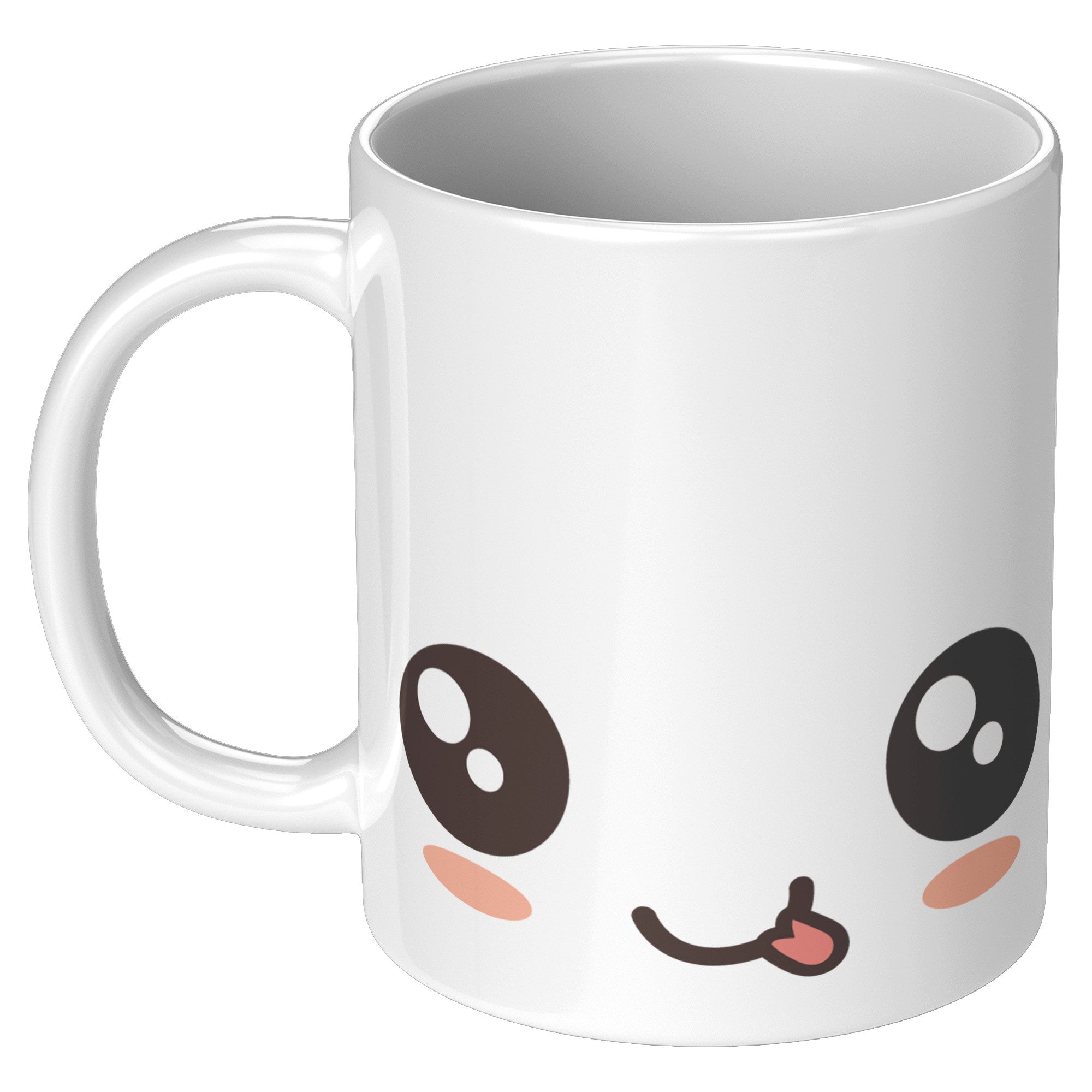 11oz White Mug - Kawaii Smiley Face