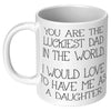 11oz White Mug - Luckiest Dad In The World