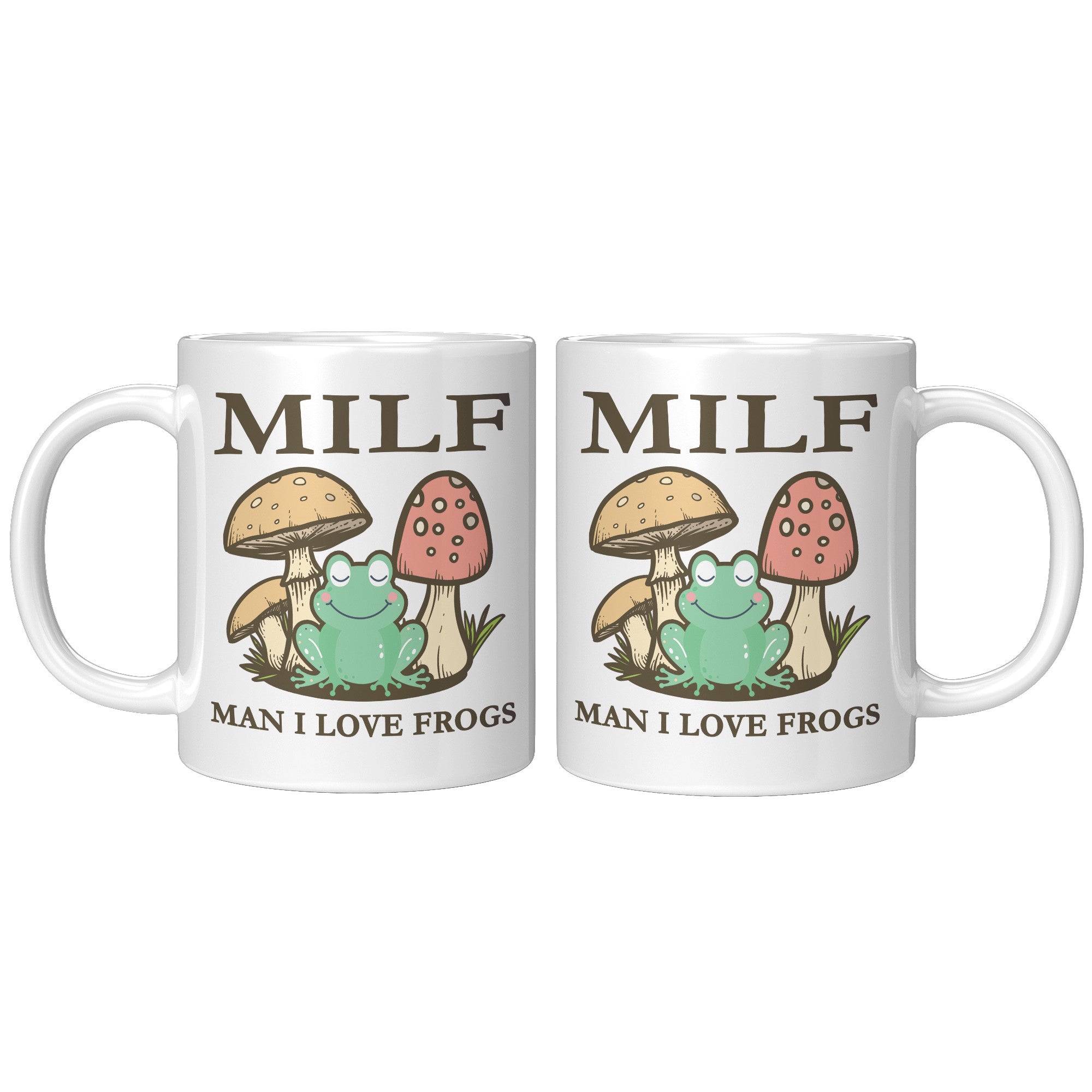 11oz White Mug - MILF Frogs