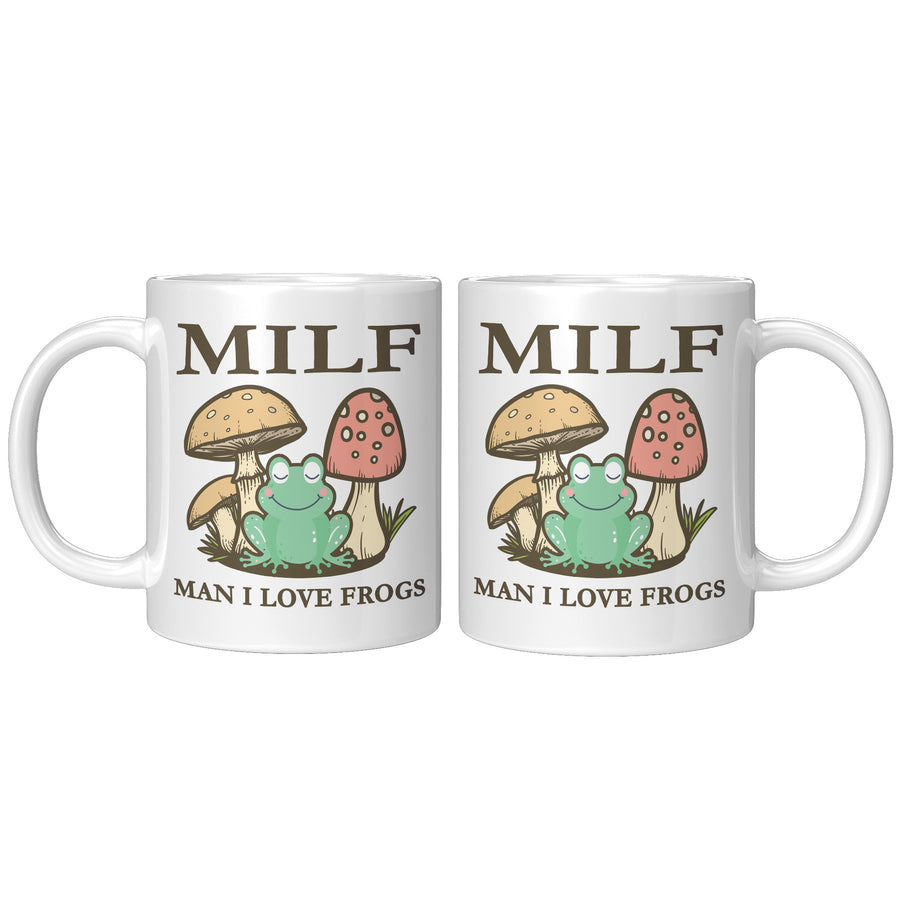 11oz White Mug - MILF Frogs