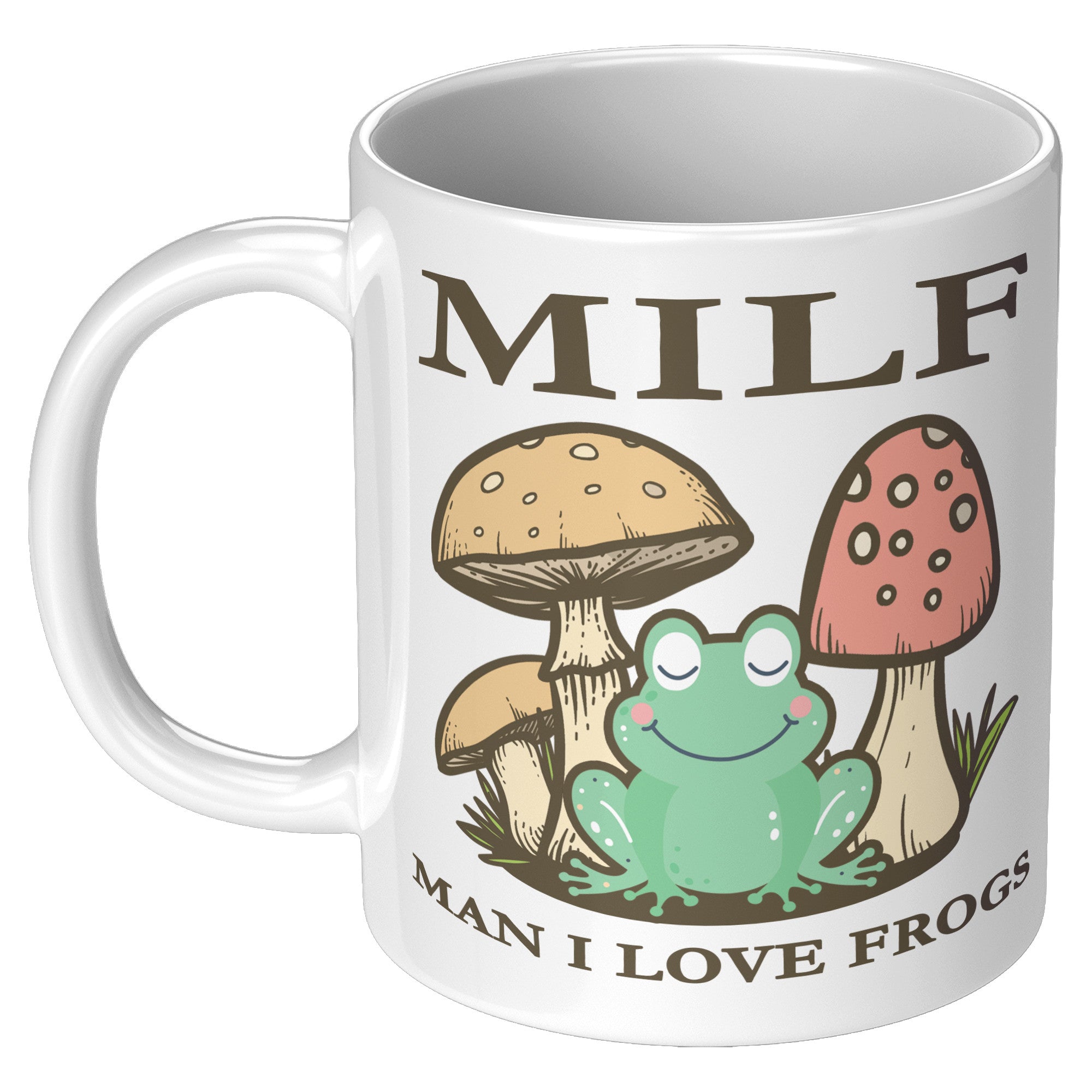 11oz White Mug - MILF Frogs