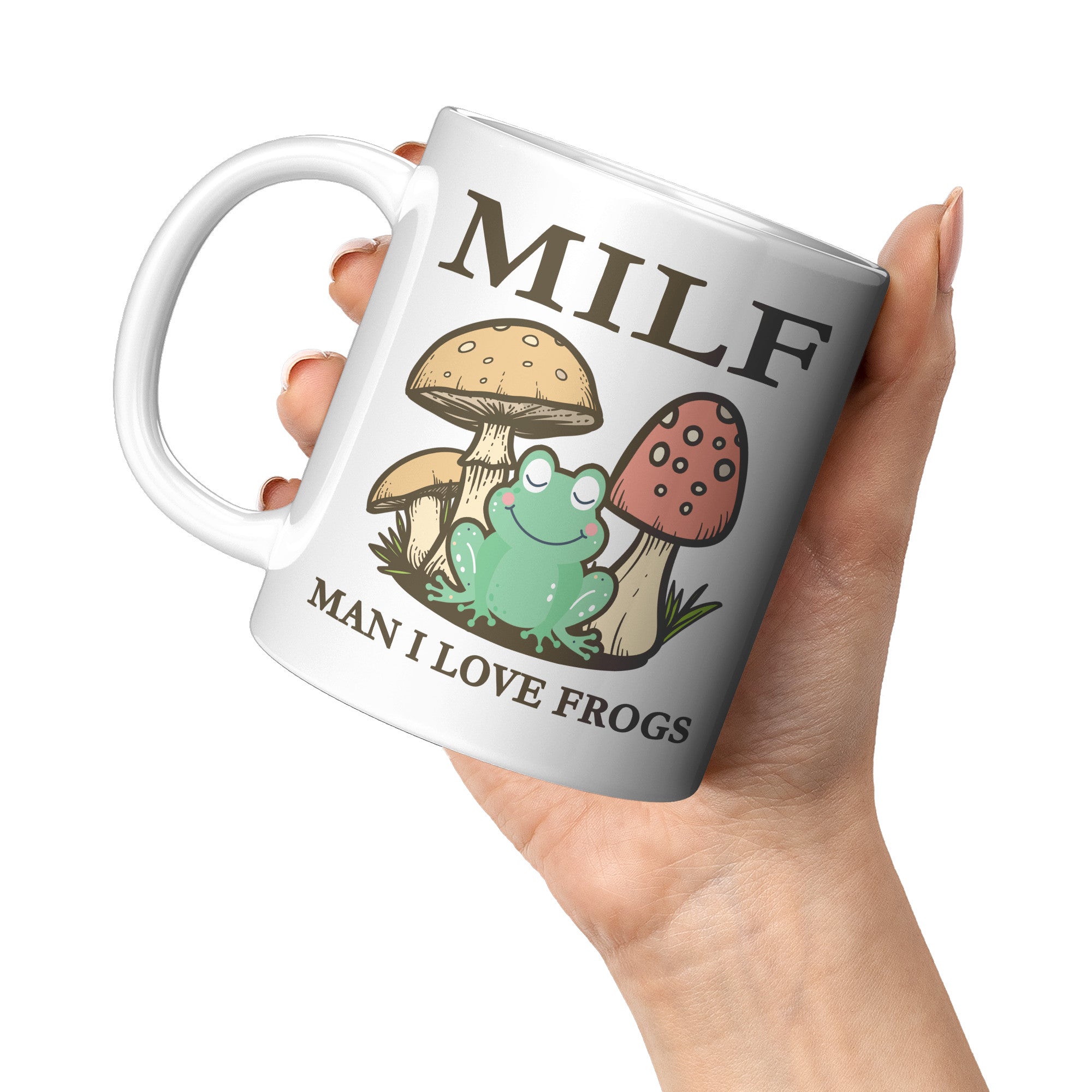 11oz White Mug - MILF Frogs