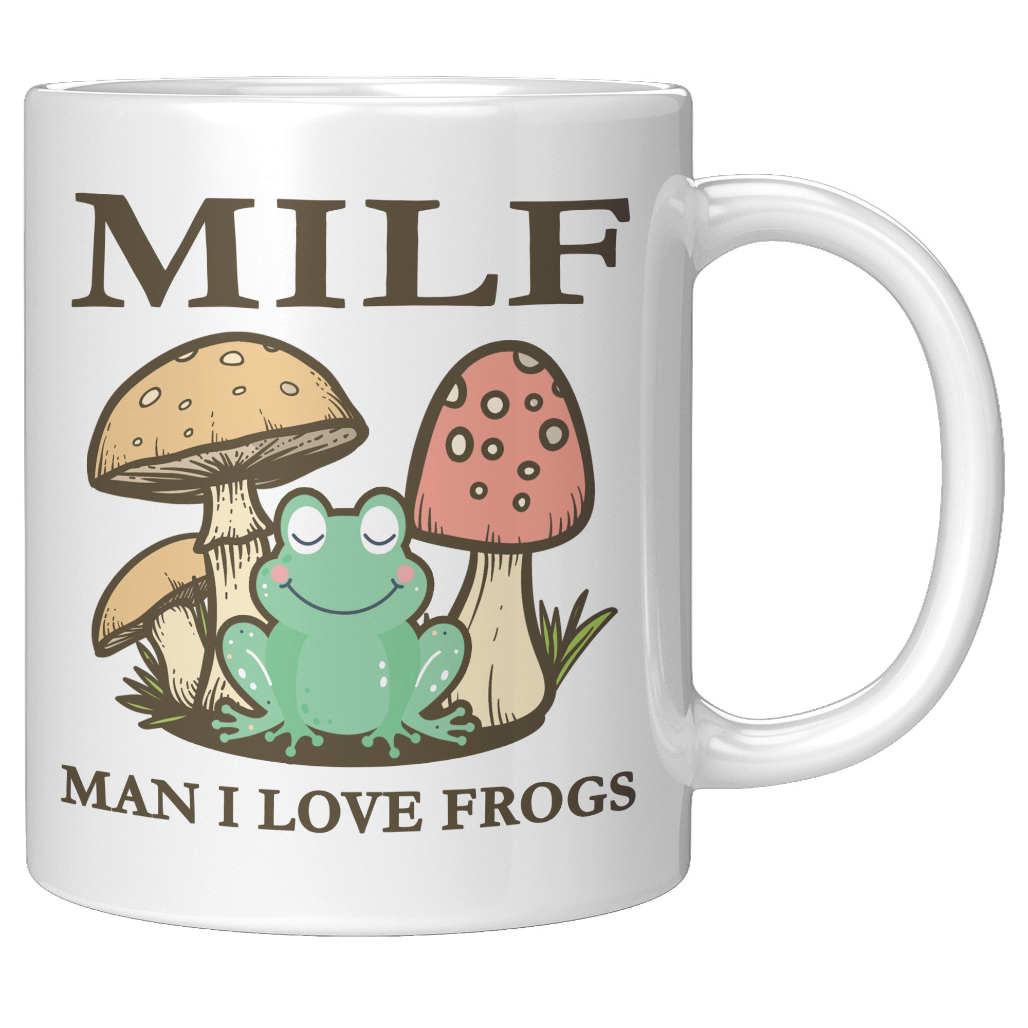 11oz White Mug - MILF Frogs