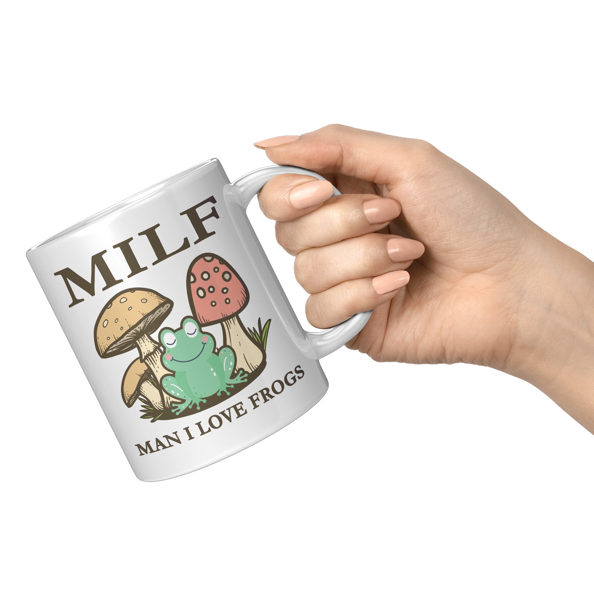 11oz White Mug - MILF Frogs
