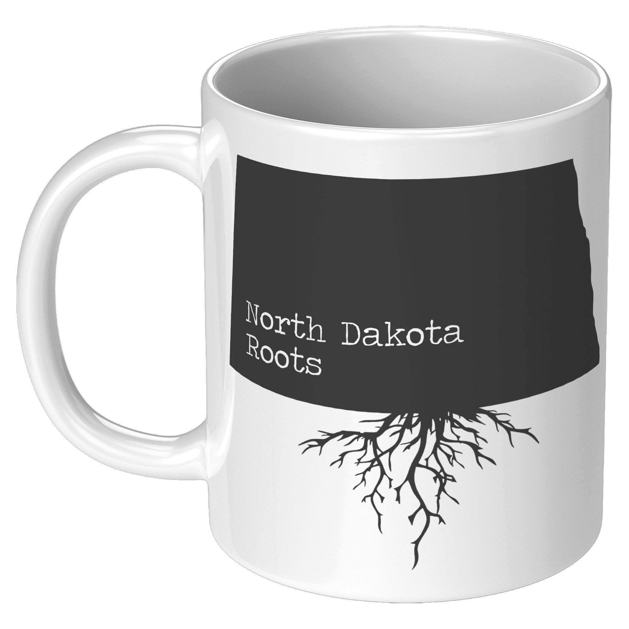 11oz White Mug - North Dakota Roots