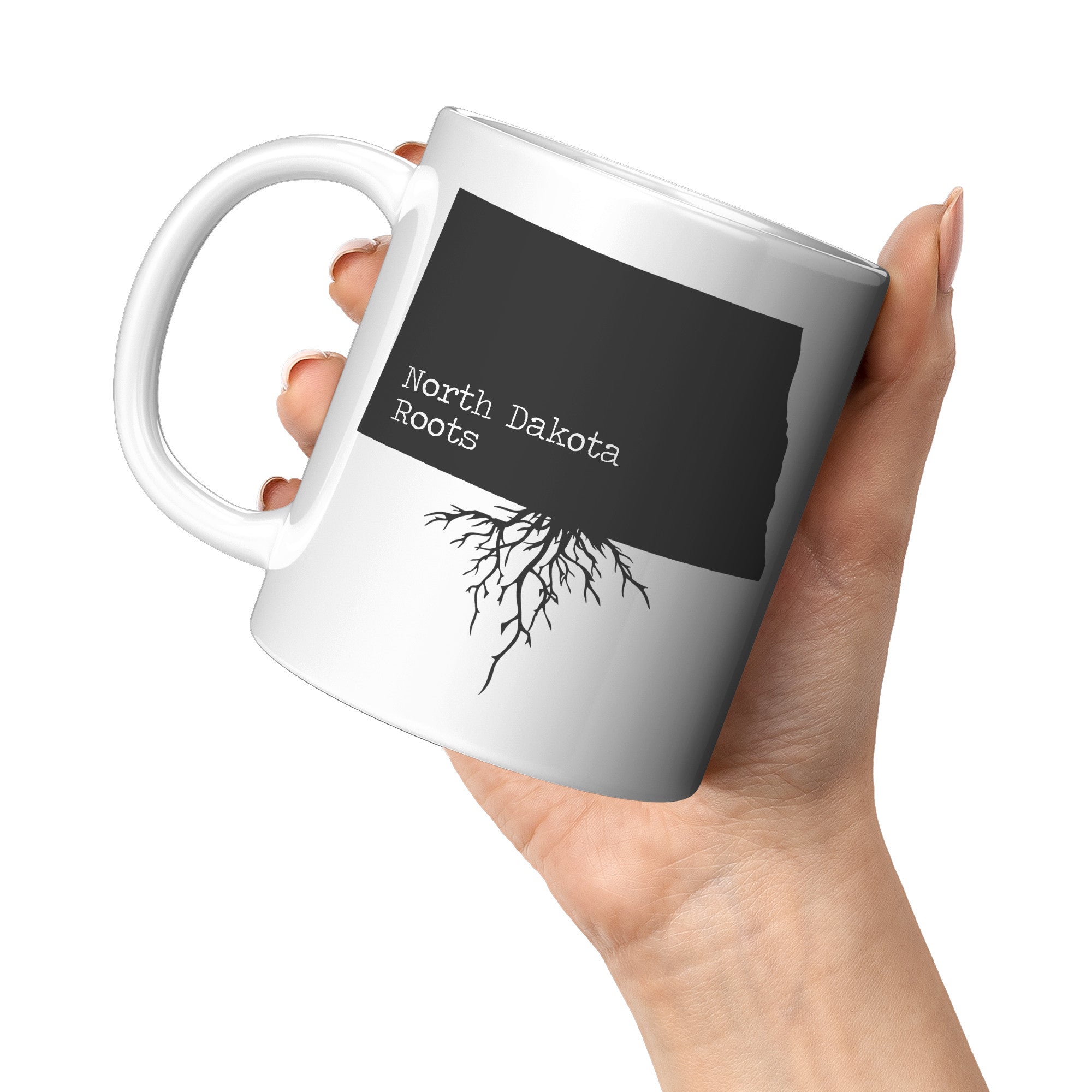 11oz White Mug - North Dakota Roots