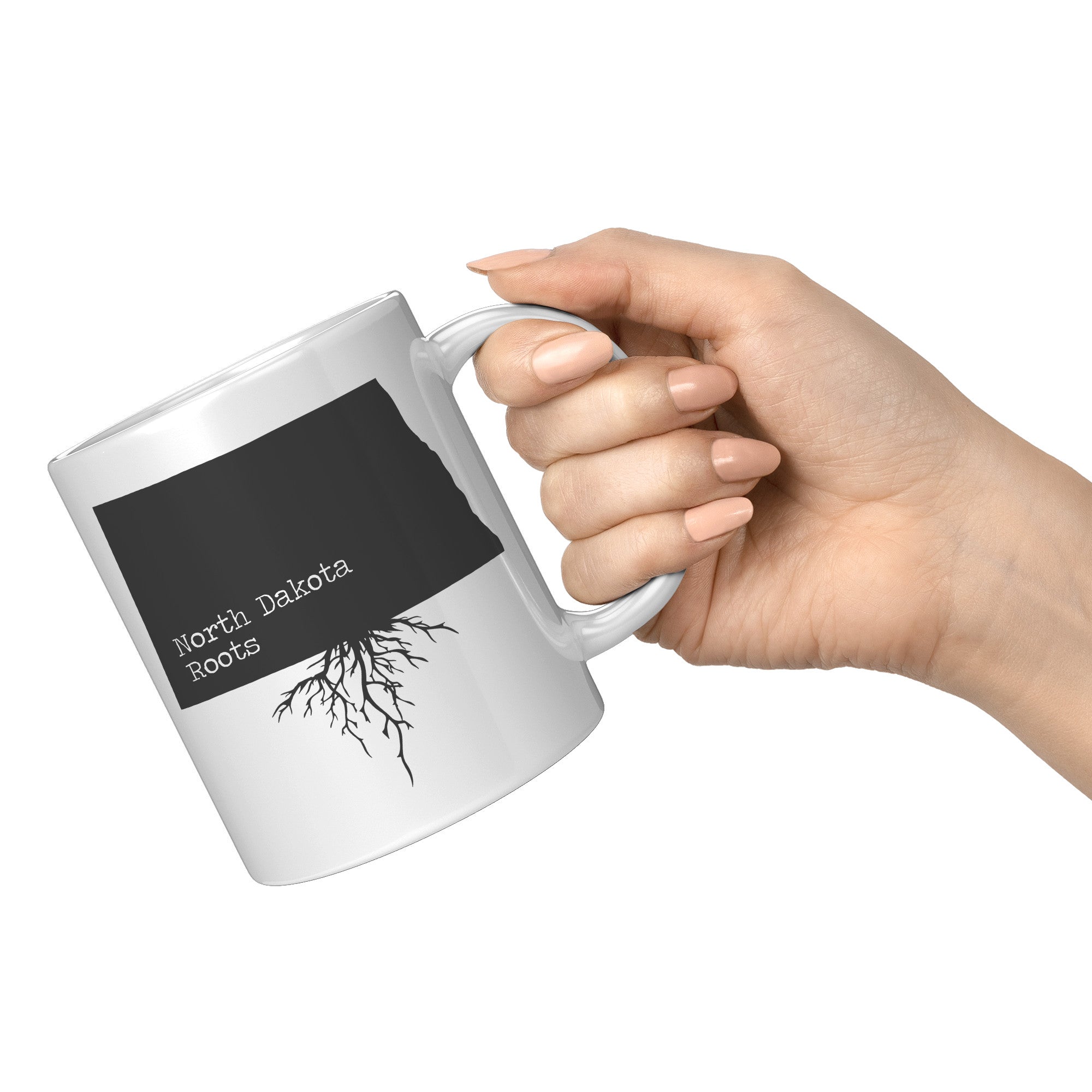 11oz White Mug - North Dakota Roots