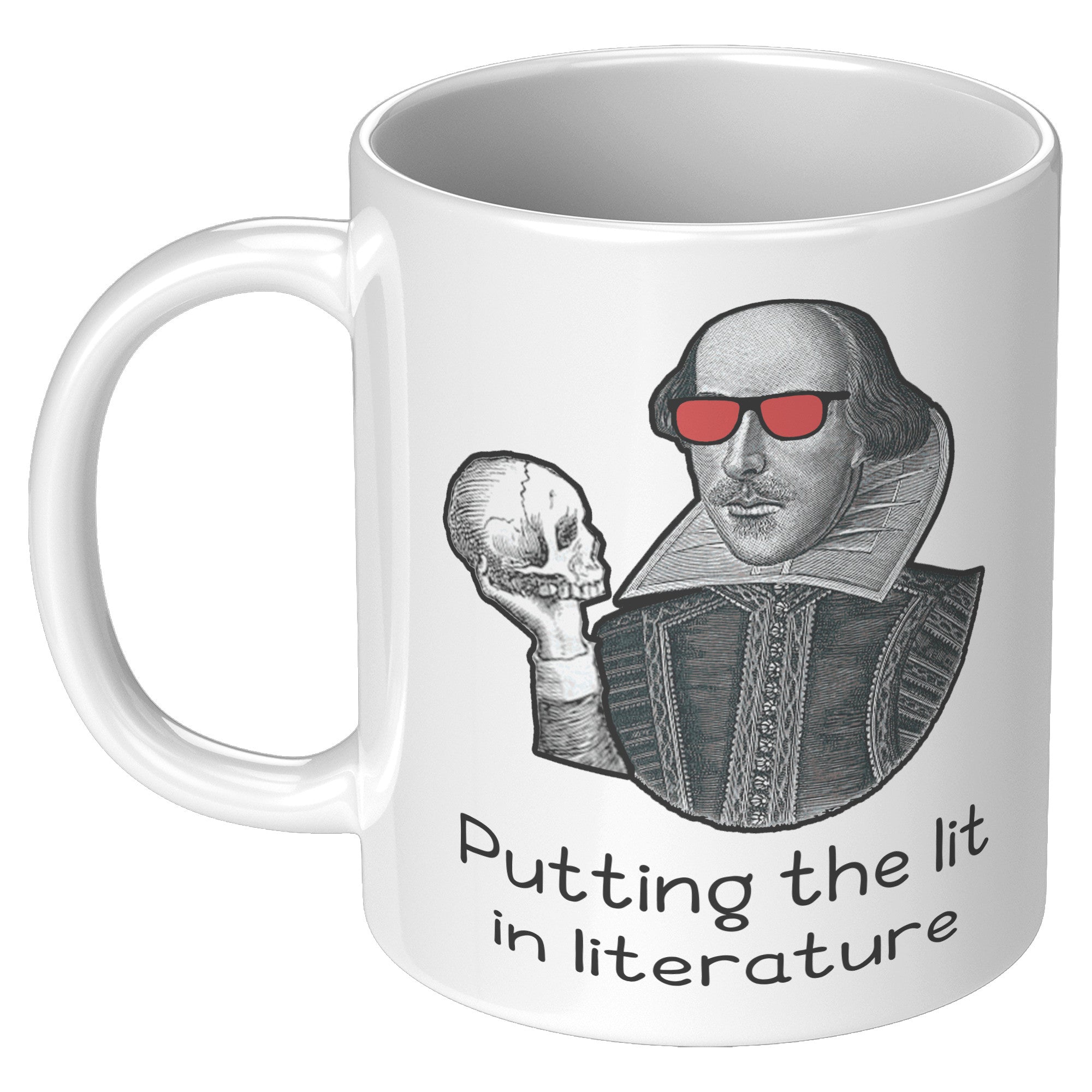 11oz White Mug - Shakespeare Lit In Literature