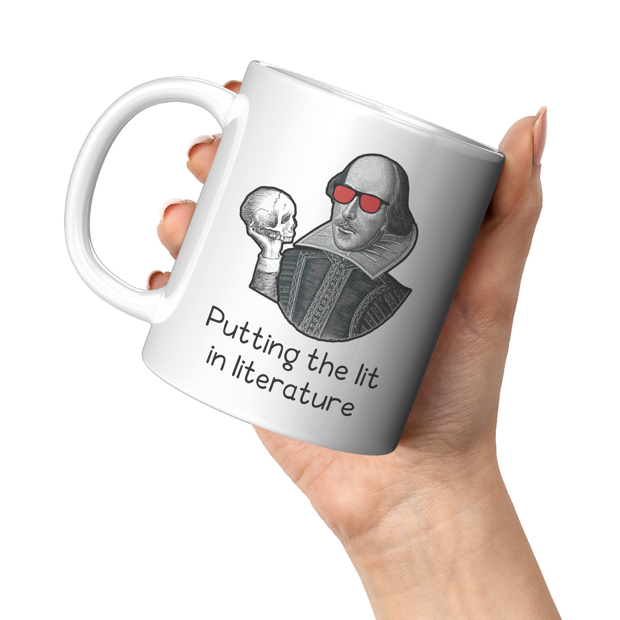 11oz White Mug - Shakespeare Lit In Literature