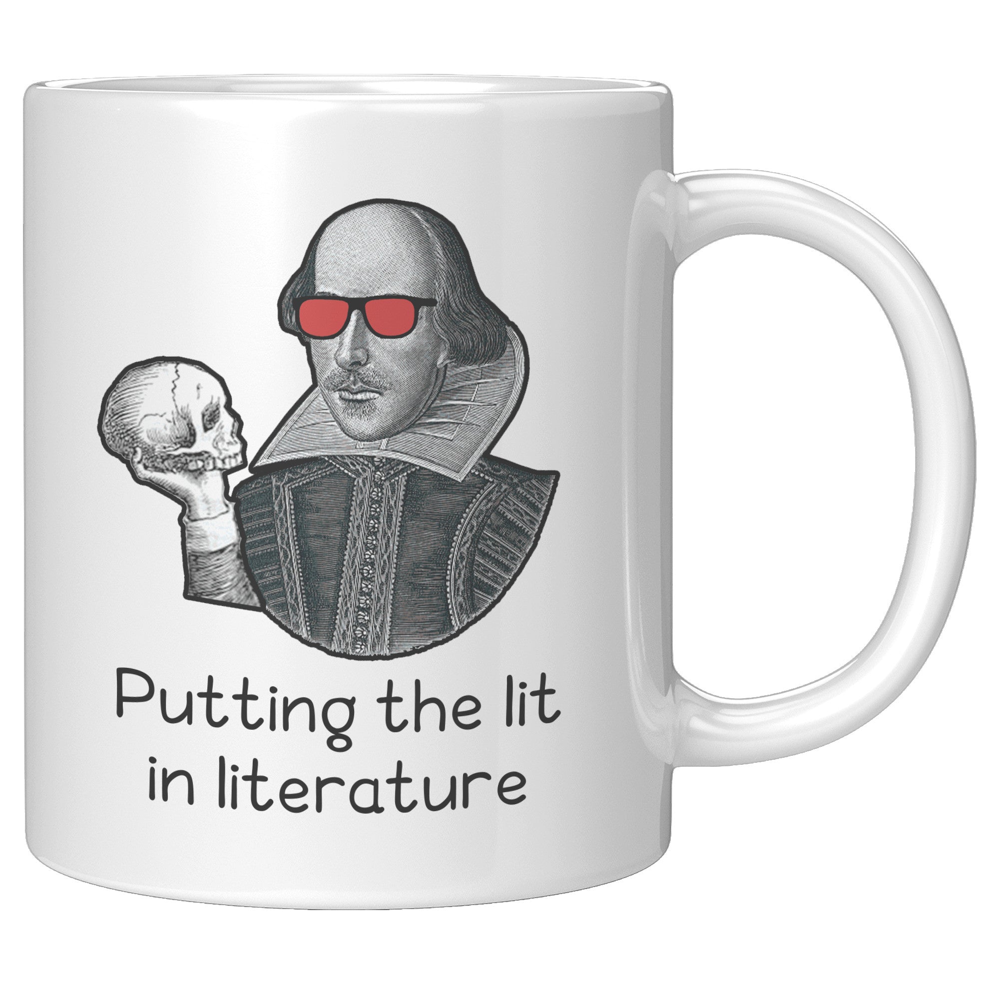 11oz White Mug - Shakespeare Lit In Literature