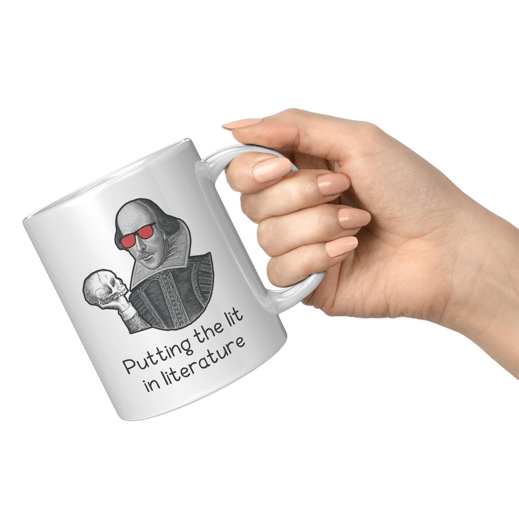 11oz White Mug - Shakespeare Lit In Literature