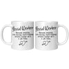 11oz White Mug - Social Worker Amazing
