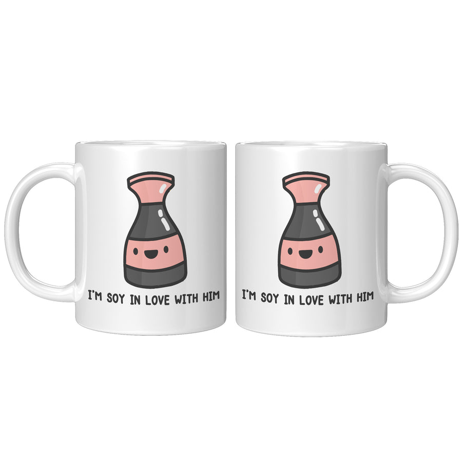 11oz White Mug - Soy In Love With Him (Male Version)