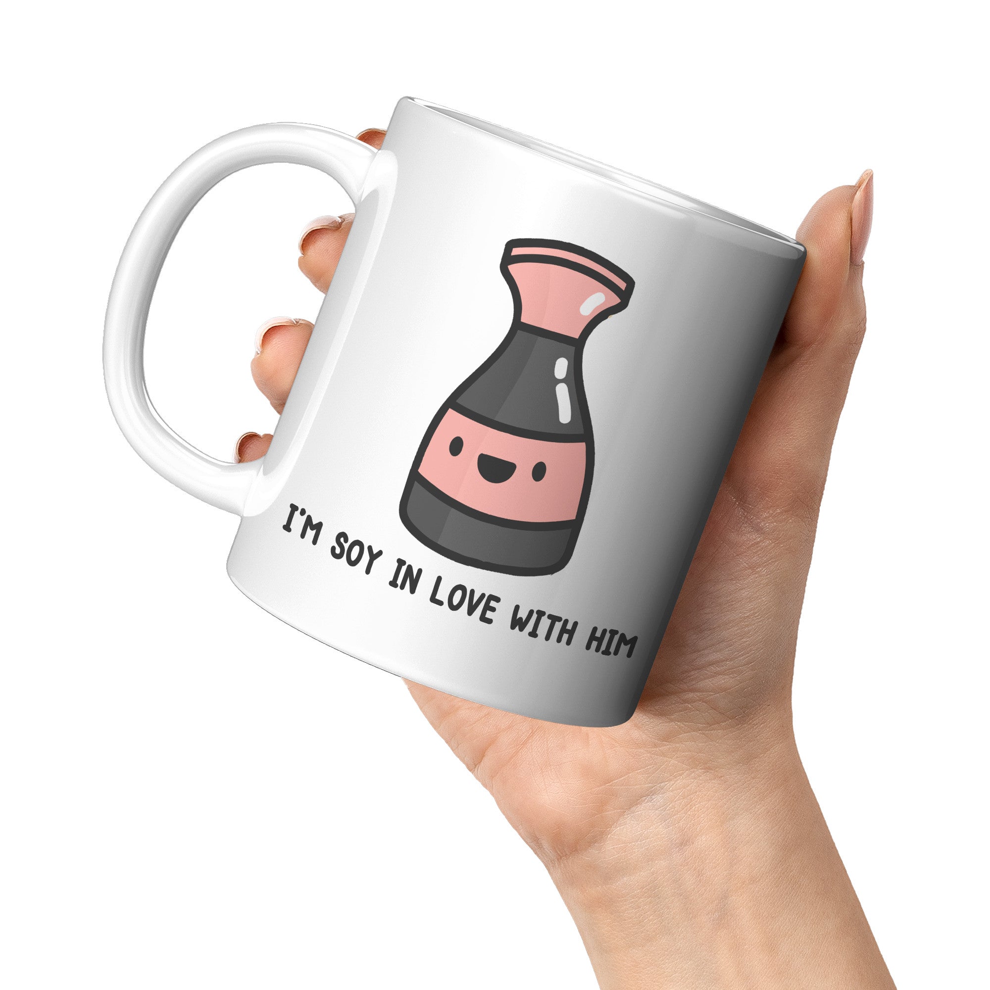 11oz White Mug - Soy In Love With Him (Male Version)