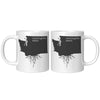 11oz White Mug - Washington Roots